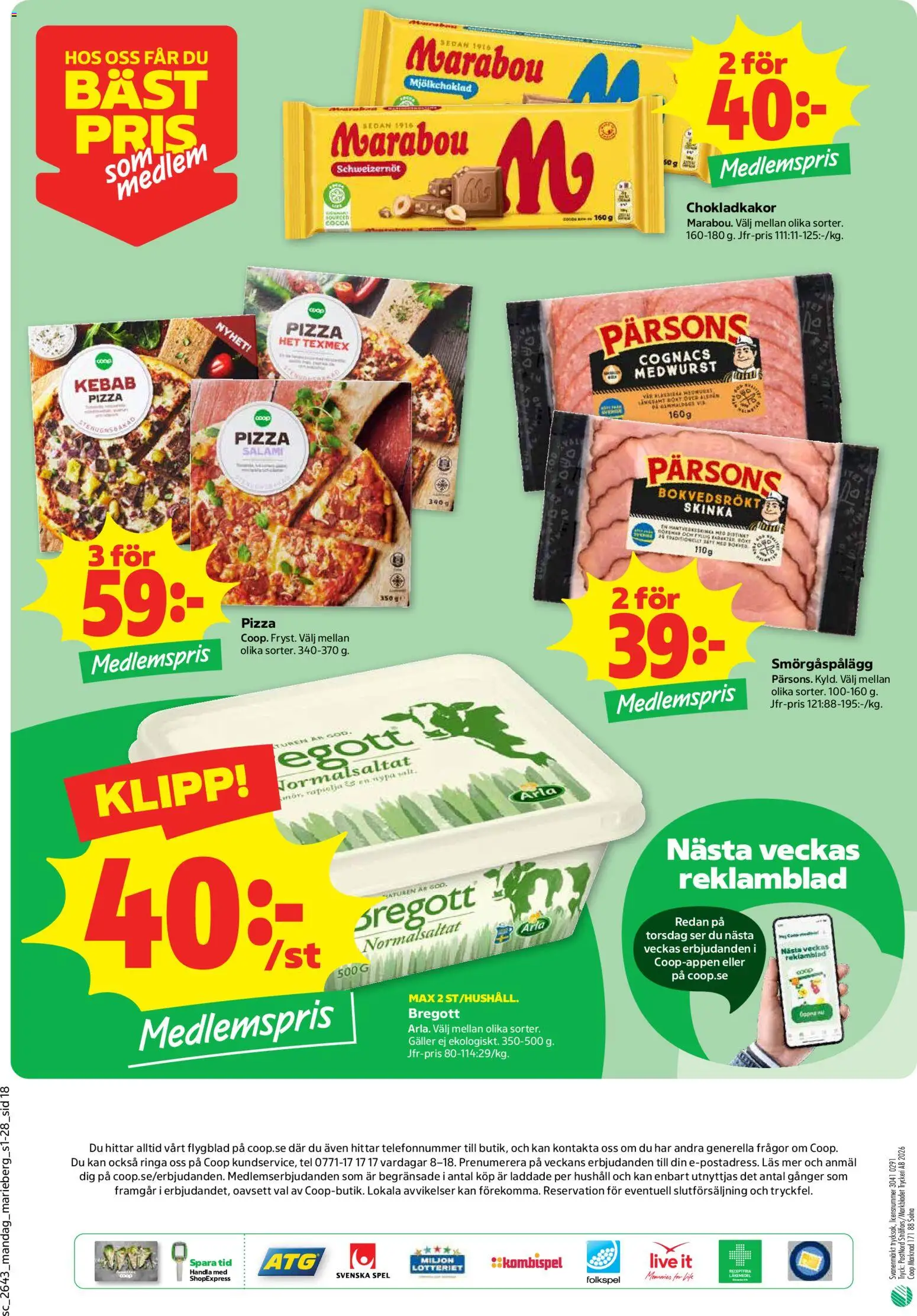 Coop Forum reklamblad aktuell från 19/10/2026 | Sida: 18