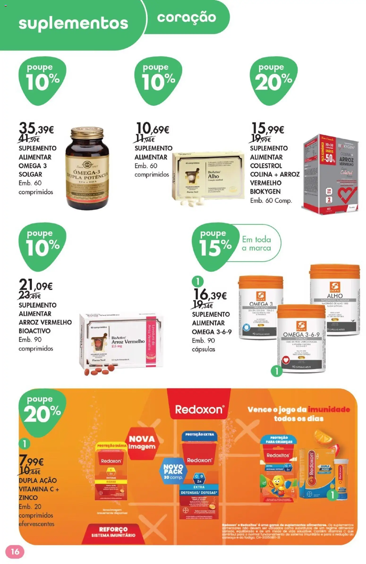 Pingo Doce -  Bem Estar Especial Beleza Lojas │ válido de 15/09/2026 | Página: 16 | Produtos: Ómega, Óleo, Vitamina c, Arroz