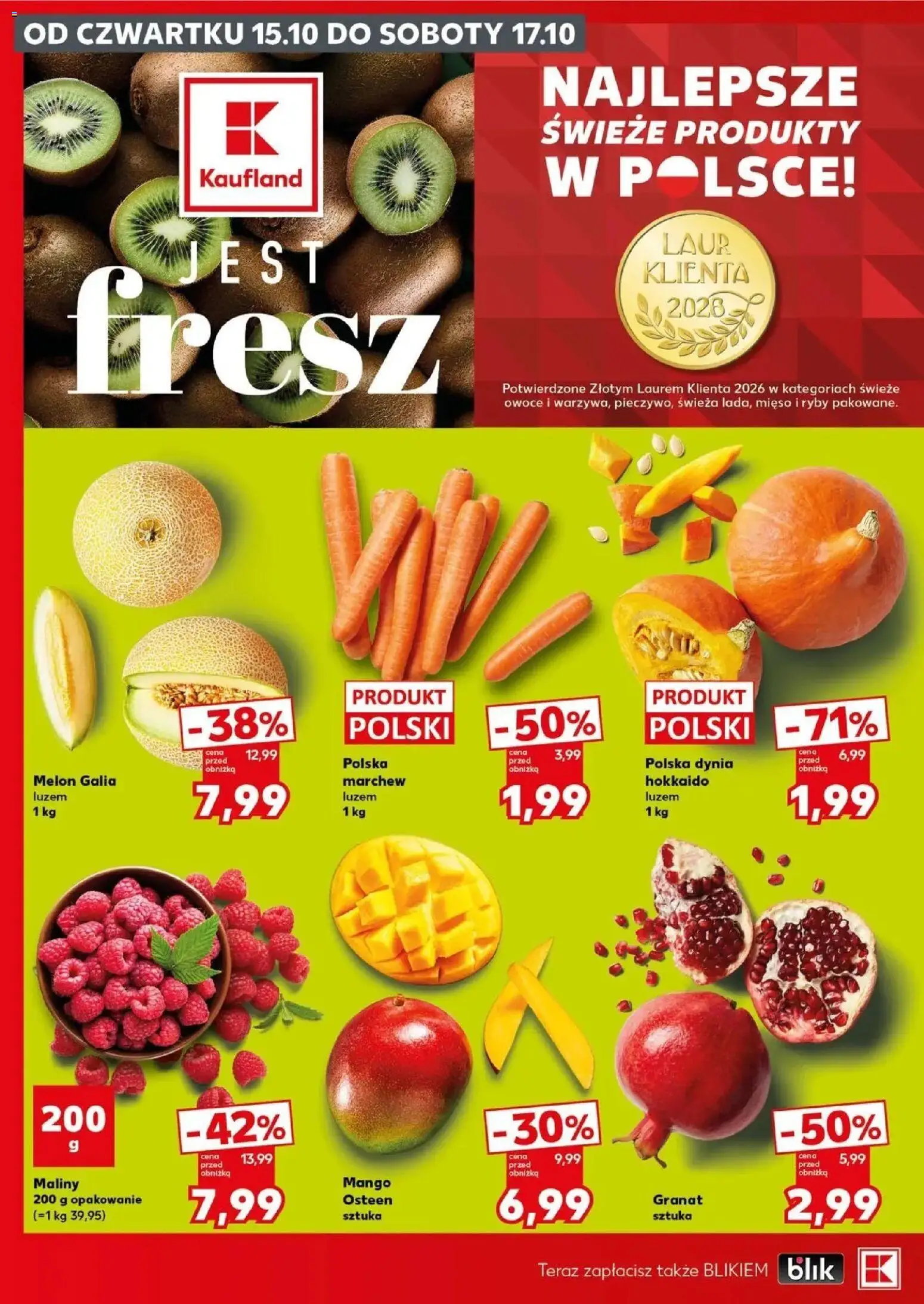Kaufland gazetka - Super sobota od 17.10.2026 - od jutra PDF | Strona: 6 | Produkty: Mango, Dynia, Marchew, Ryby