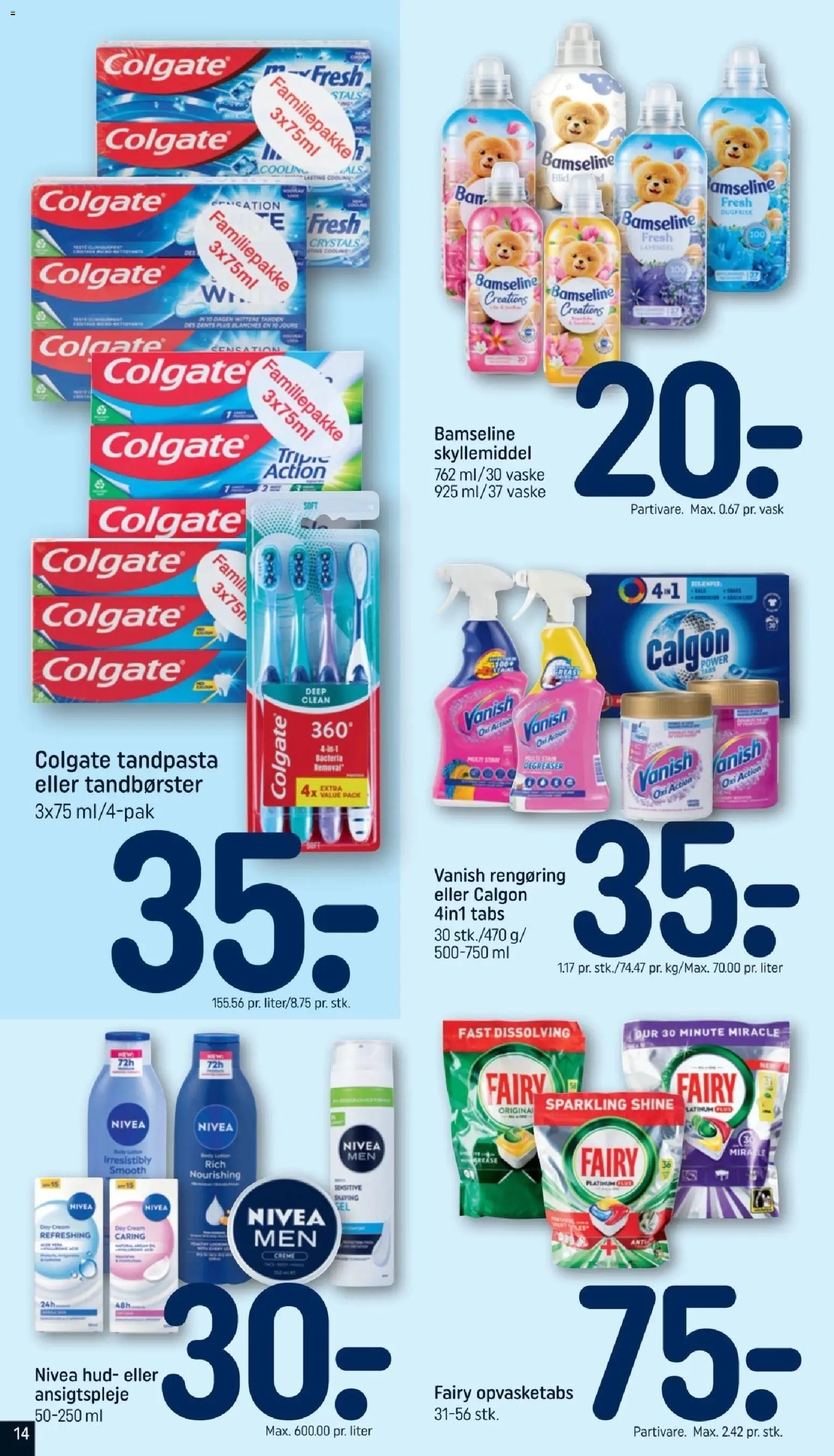 Rema 1000 tilbudsavis – gyldig fra 18/10/2026 | Side: 14 | Produkter: Creme, Tandpasta, Skyllemiddel