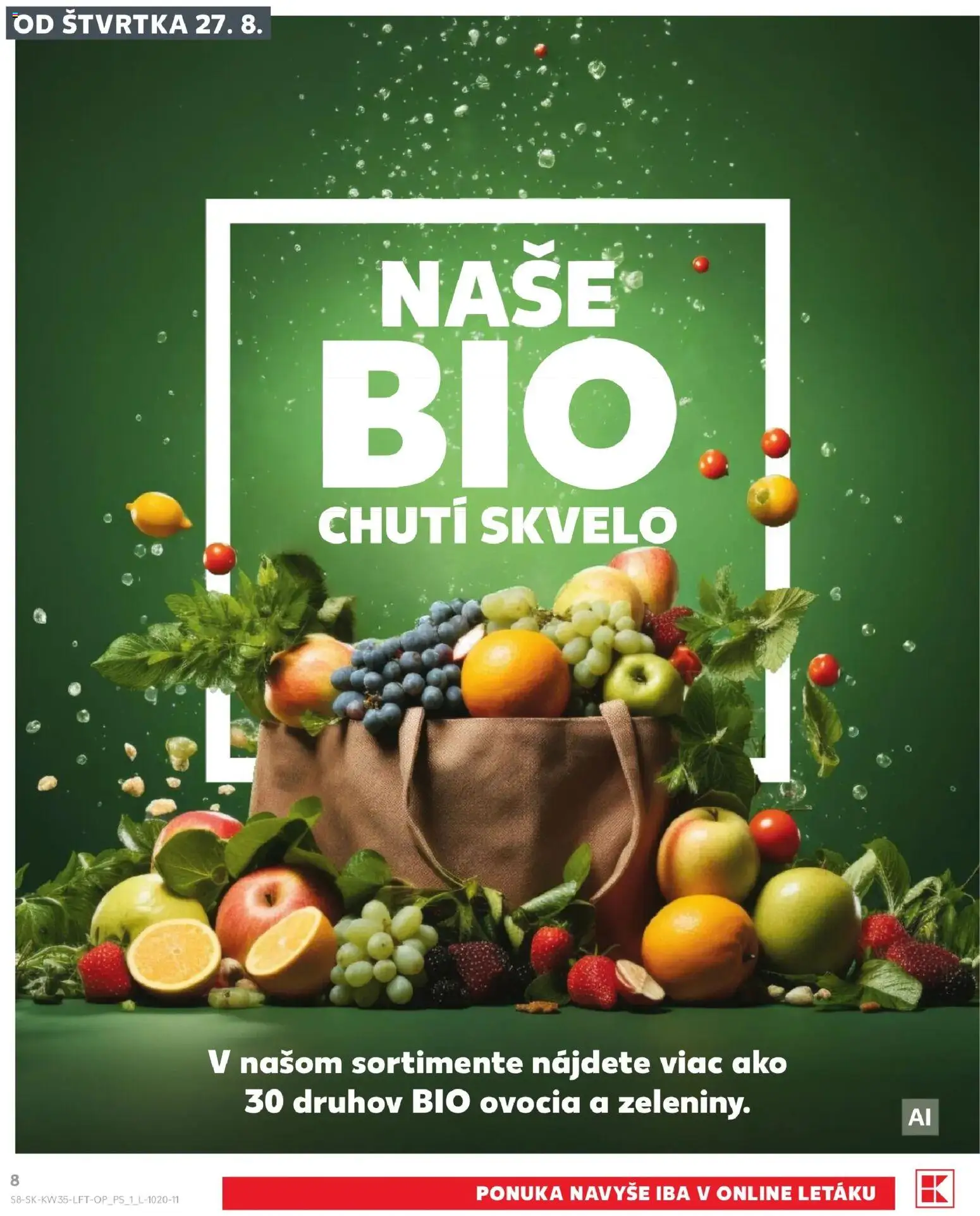 Nové Kaufland akcie – leták je platný od 27.08.2026 | Strana: 8