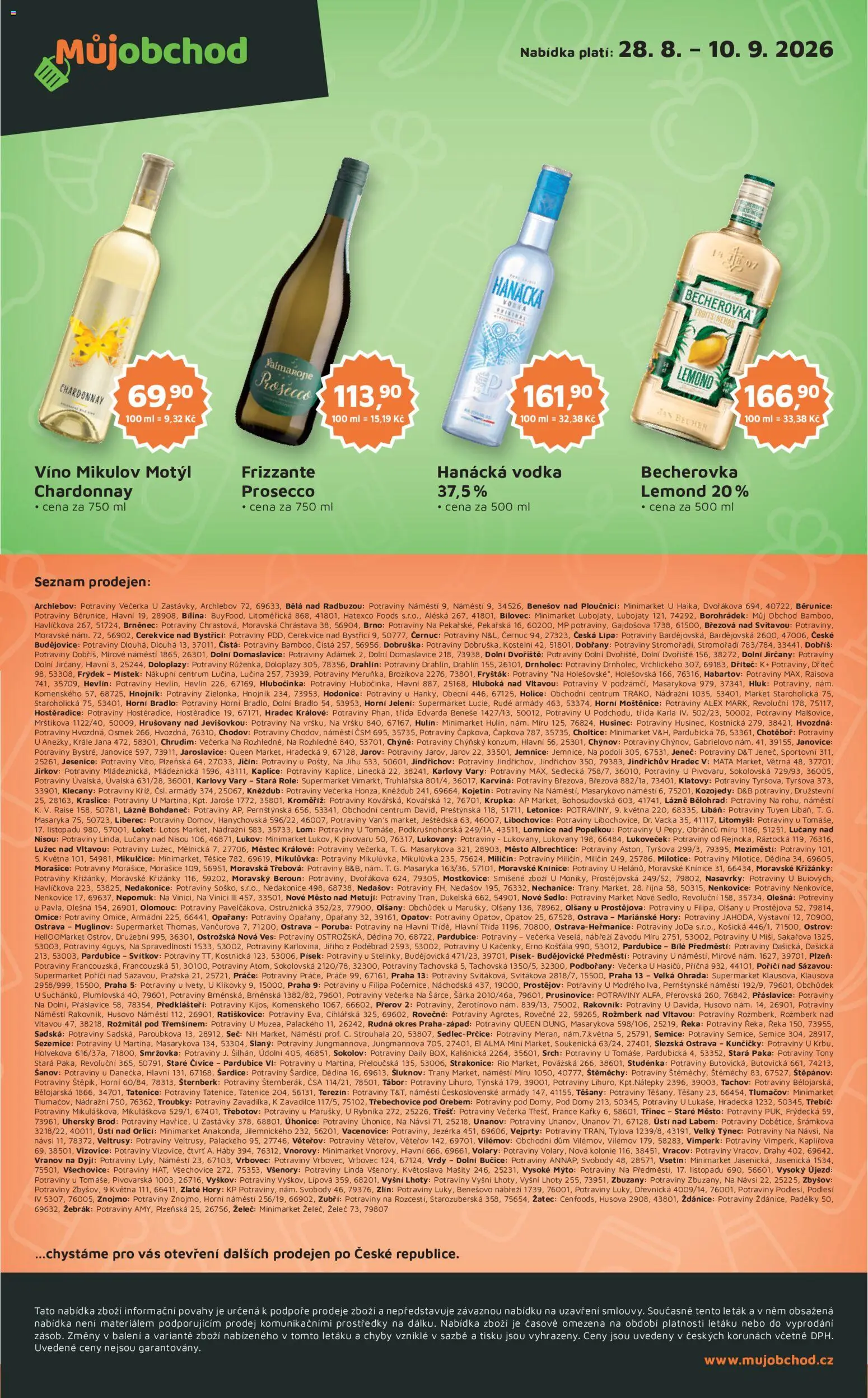 Můj obchod leták - Brand od 28.08.2026 | Strana: 4 | Produkty: Lučina, Víno, Frizzante, Potraviny