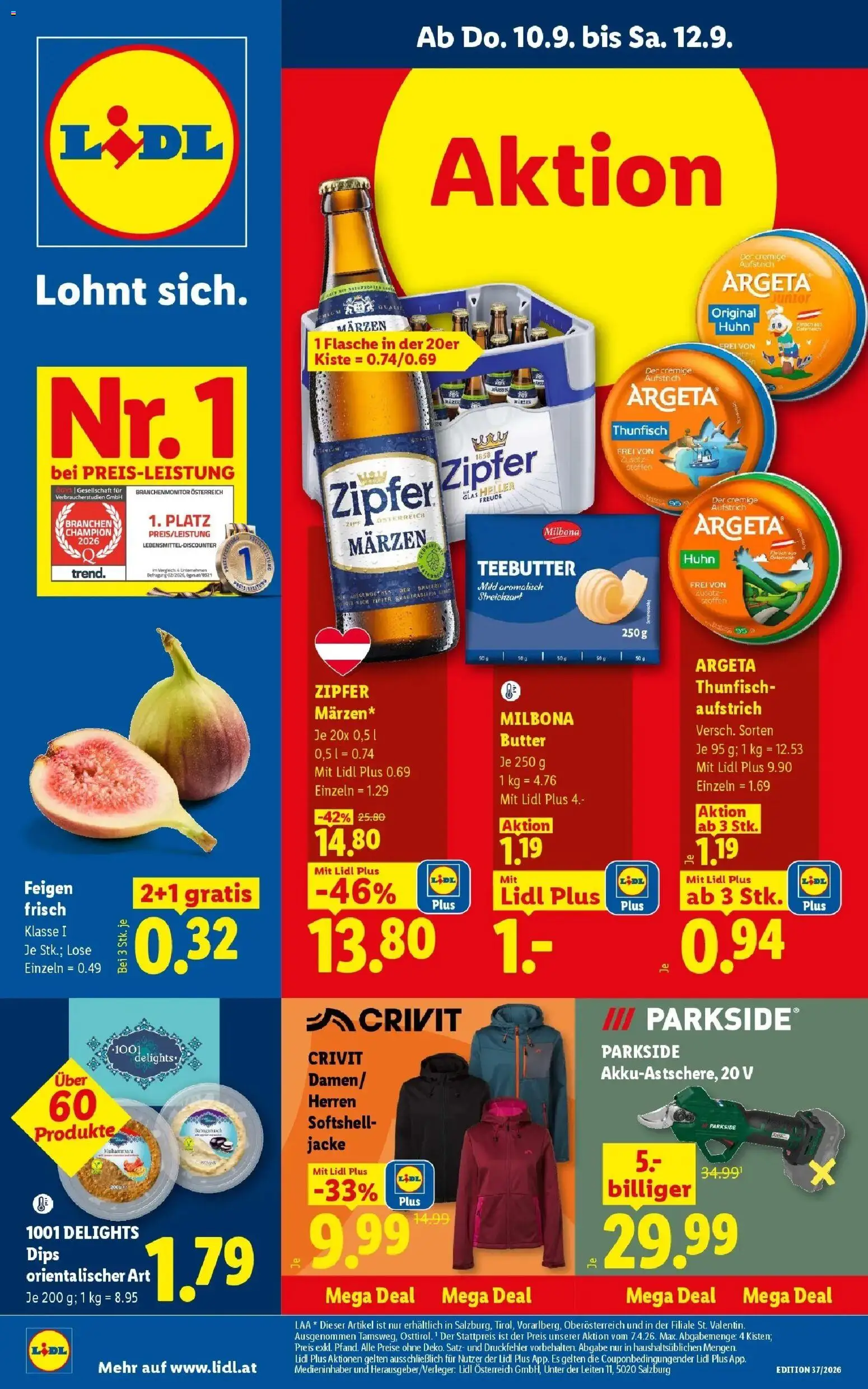 Lidl Flugblatt - Jenbach ab 06.09.2026 - Angebote ab donnerstag | Seite: 1