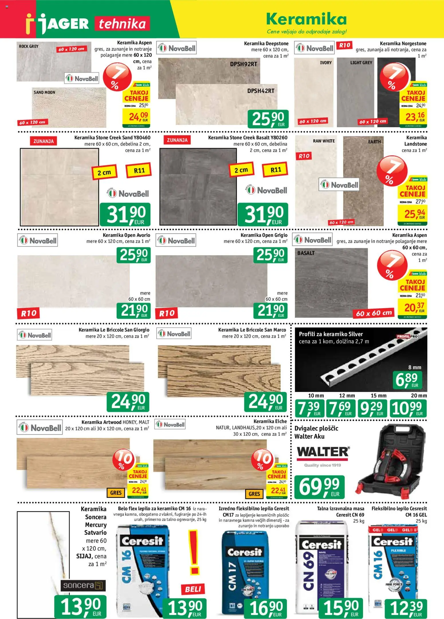 Novi Jager katalog ponudbe – veljaven od 29.07.2026 | Stran: 9 | Izdelki: Lepilo