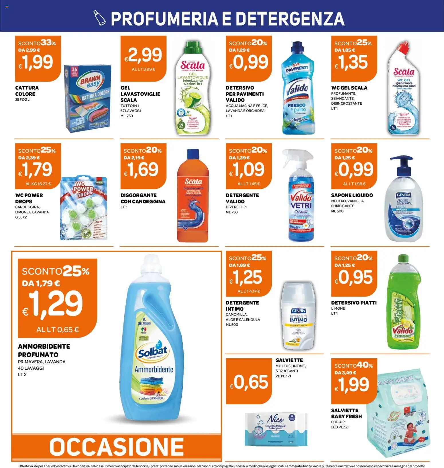 Volantino Ekom del 22/09/2026 | Pagina: 4 | Prodotti: Detergente, Limone, Orchidea, WC