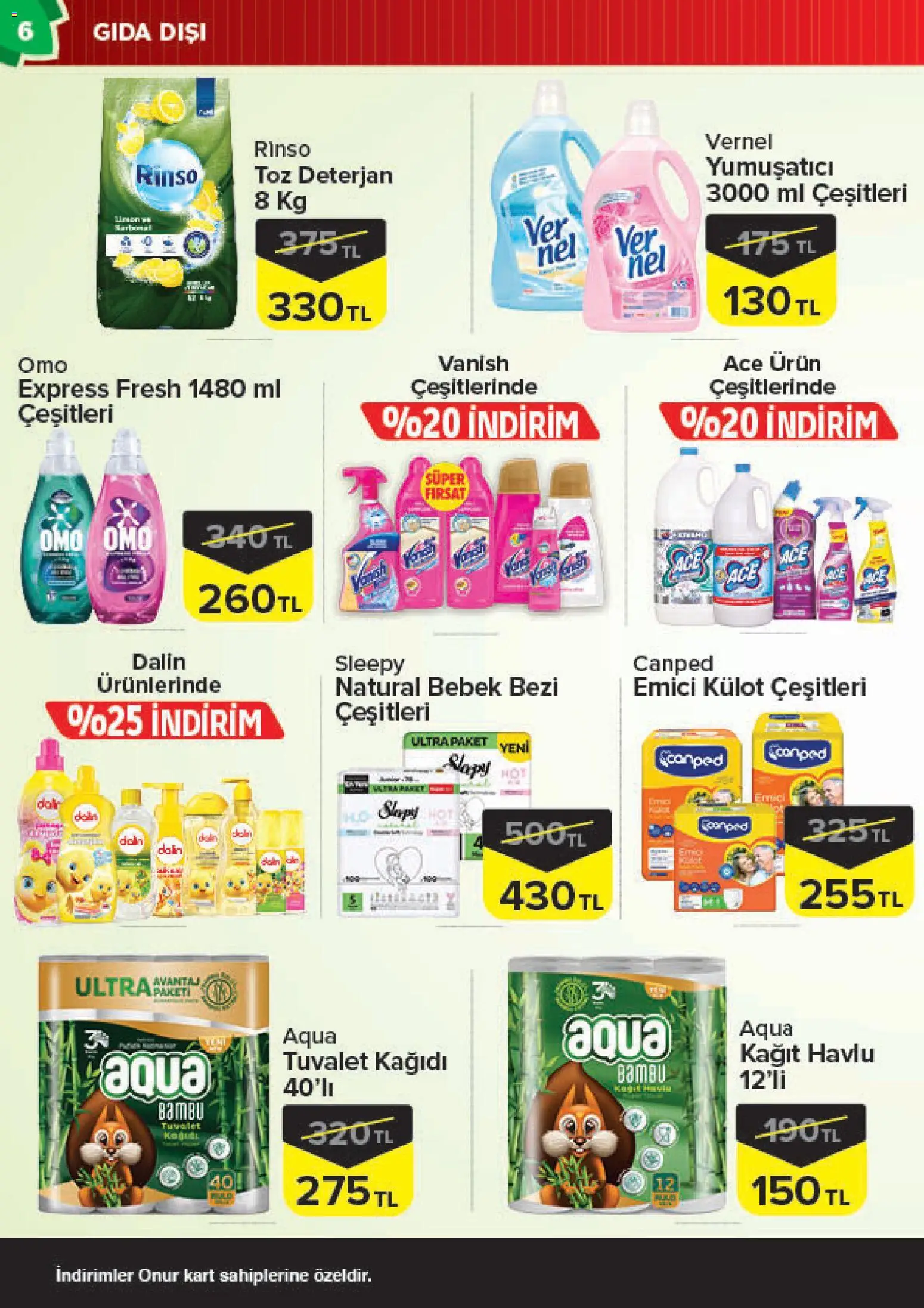 Onur Market Katalog - 16 Eylül 2026 tarihinden itibaren geçerlidir | Sayfa: 6