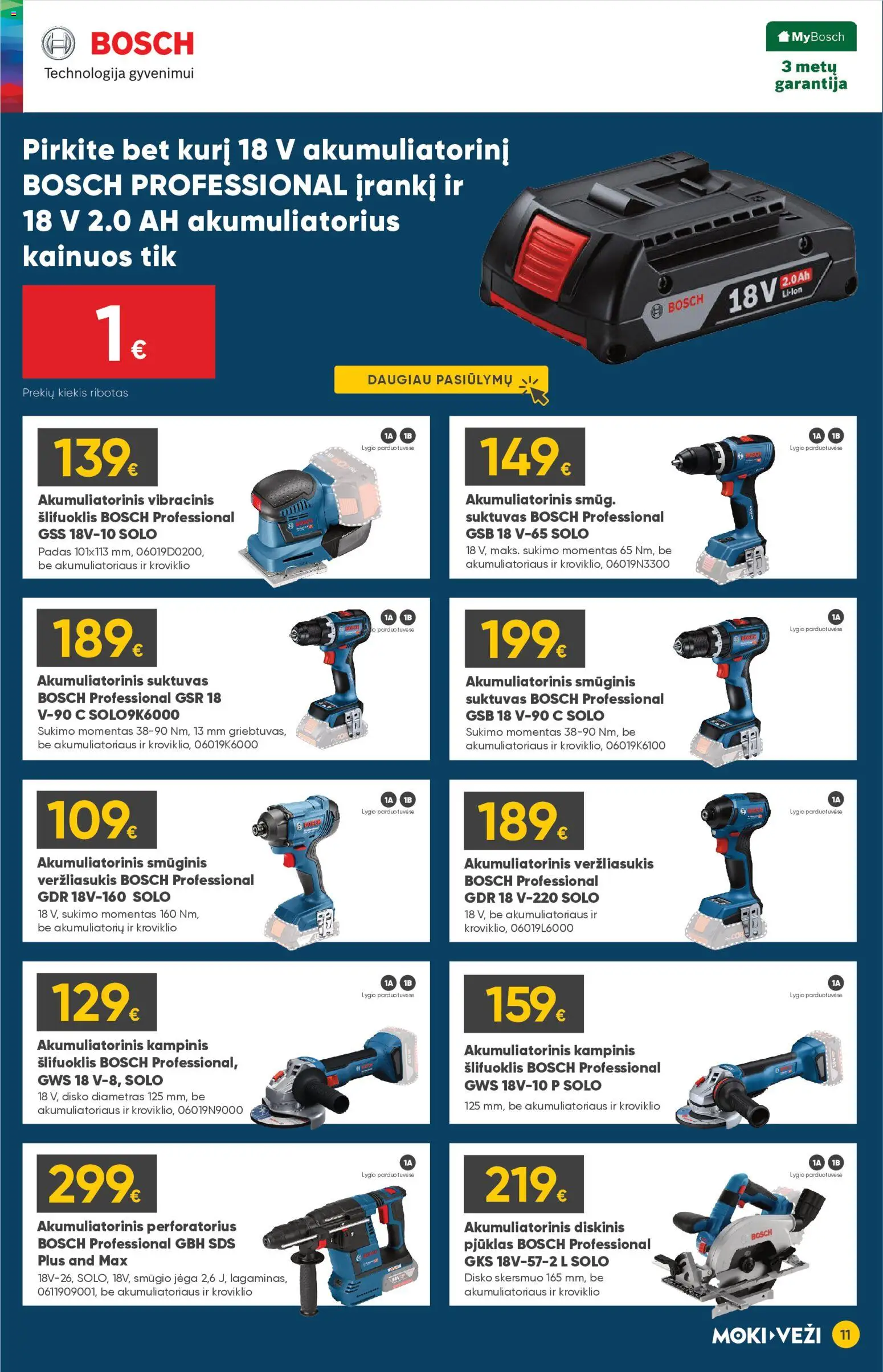 MOKI VEŽI akcijos nuo 05.03.2026 | Puslapis: 11 | Prekių: Akumuliatorius