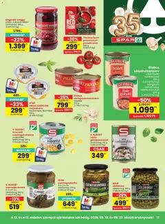 Spar akciós újság - amely érvényes a következő dátumtól: 2026.09.10. | Oldal: 13