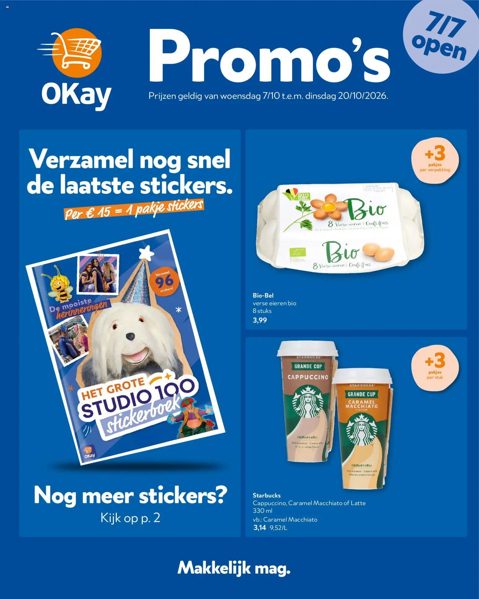 {H1} | Pagina: 1 | Producten: Stickers, Cappuccino, Eieren