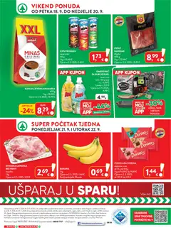 Spar Katalog - Pregled kataloga iz trgovine Spar, vrijedi od 16.09.2026 | Stranica: 44 | Proizvodi: Kava, Čokolada, Pringles, Lopatica