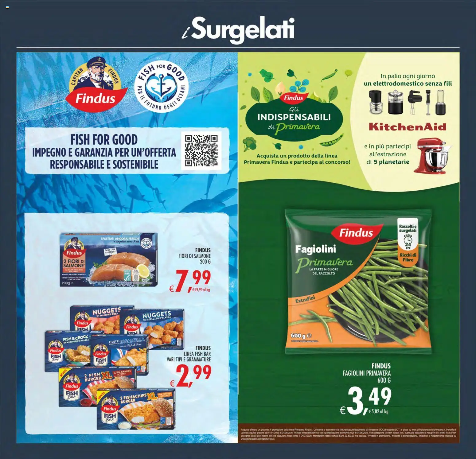 Volantino Decò del 28.04.2026 | Pagina: 11 | Prodotti: Salmone, Merluzzo, Nuggets, Fagiolini