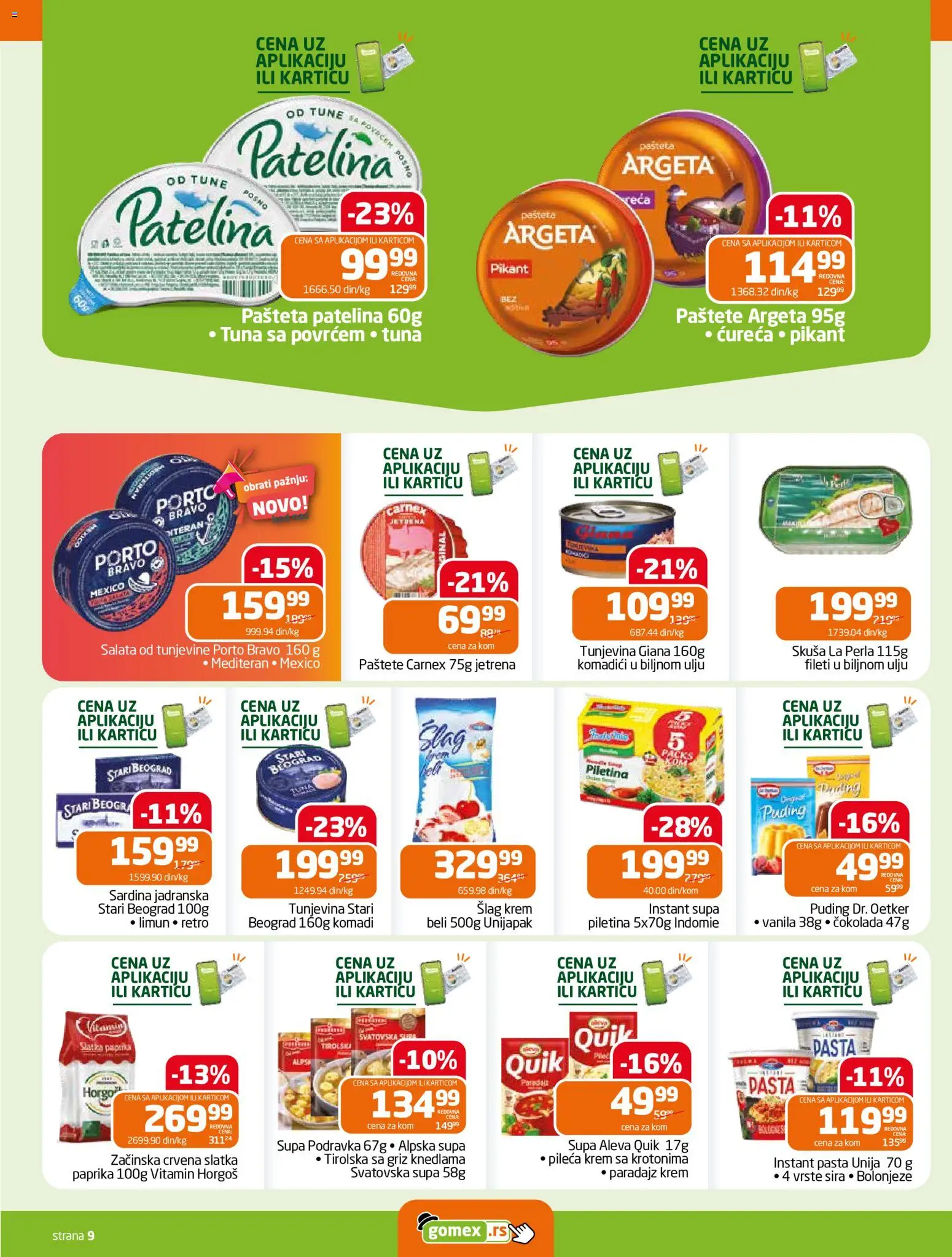 Gomex katalog - važi od 05.08.2026 | Strana: 9