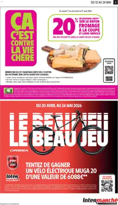 Intermarché - Prévisualisation de VÉLO ÉLECTRIQUE MUGA 20, TENTEZ DE GAGNER UN VÉLO ÉLECTRIQUE MUGA 20 D'UNE VALEUR DE 6088€** valide à partir de 12.05.2026 | Page: 3