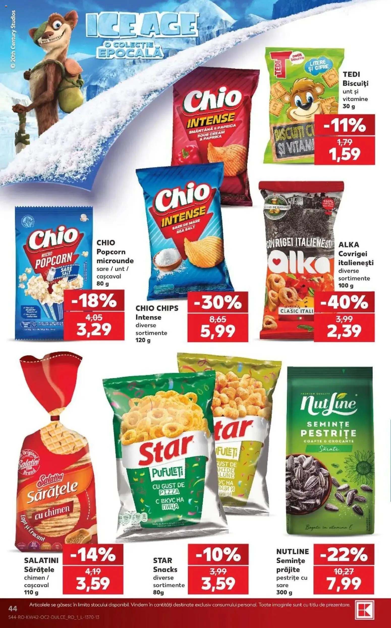 Kaufland Curtea de Argeș 14.10.2026 - Revista si Oferta | Pagină: 44 | Produse: Semințe, Unt, Intense, Smântână