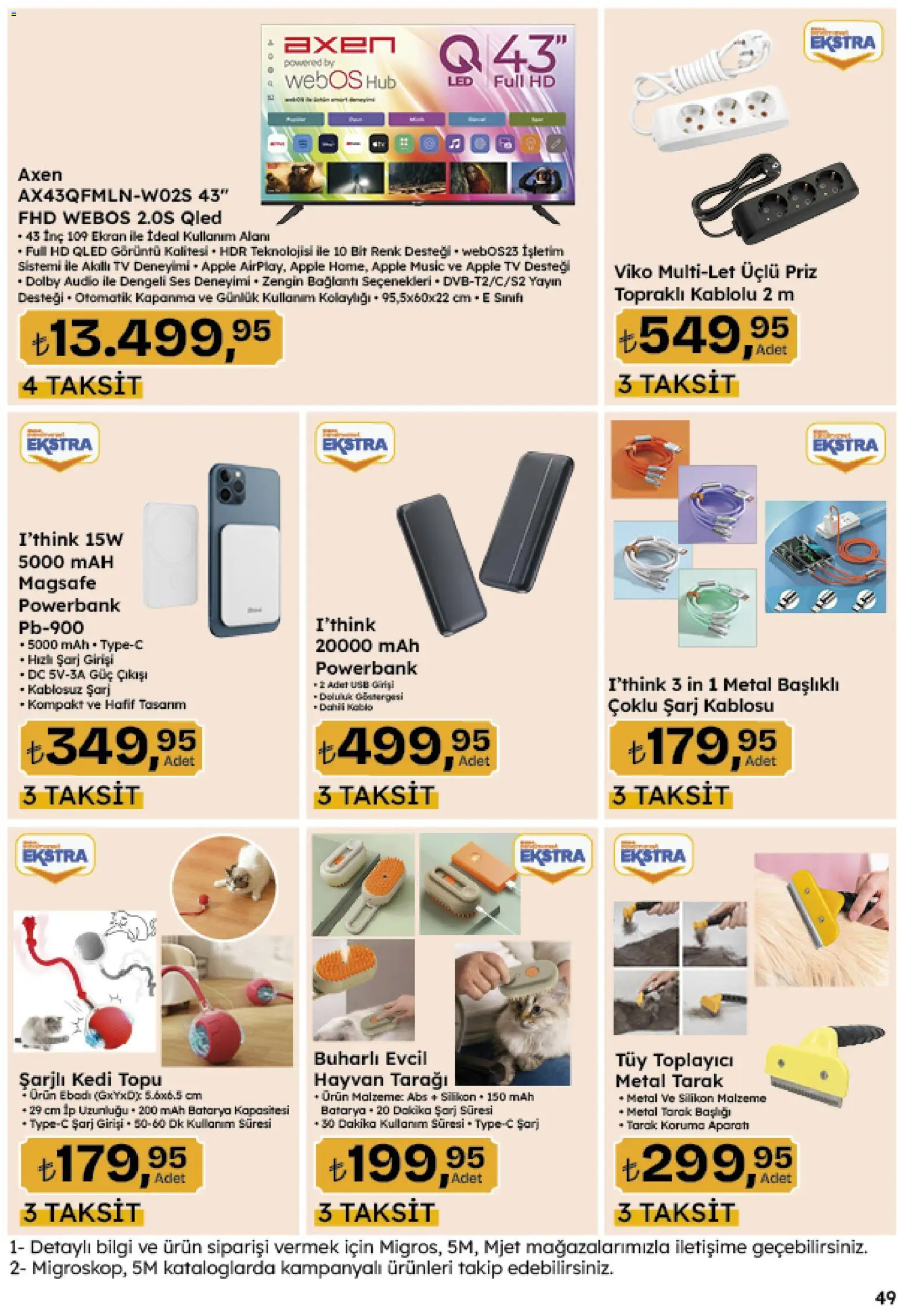Migros aktüel ürünler kataloğu yayımlandı! Bu hafta 20 Ağustos 2026 - 09 Eylül 2026 günü Migros indirimli ürünleri
