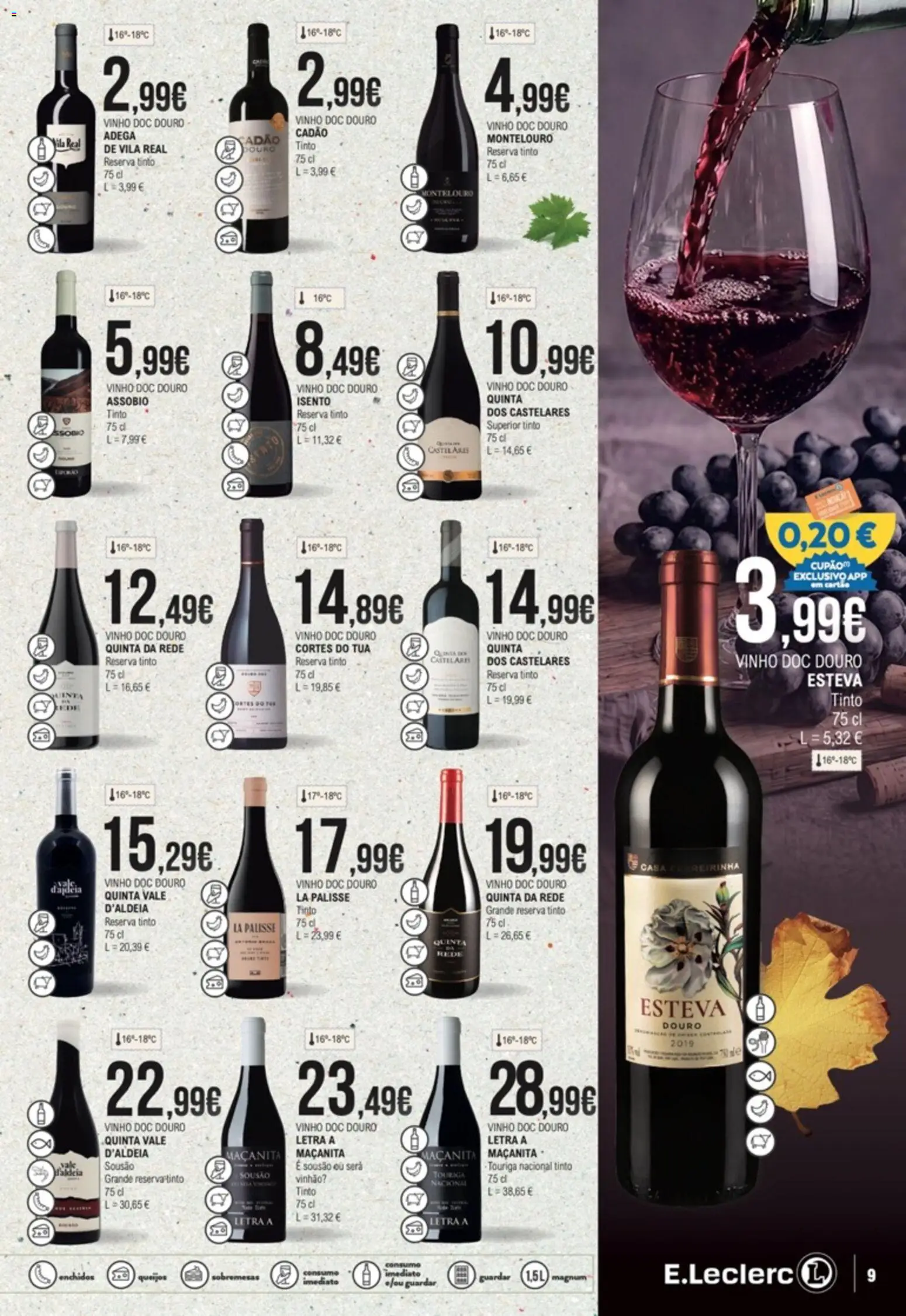 E.Leclerc folheto Feira dos Vinhos │ válido de 01/10/2026 | Página: 9 | Produtos: Sobremesas, Vinho