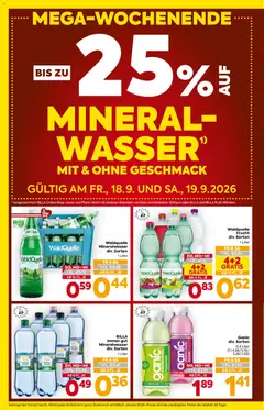 BILLA immer gut Mineralwasser div. Sorten, 1 Liter ab 17.09.2026 gültig | Seite: 2 | Produkte: Wasser, Mineralwasser