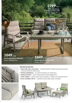 Pogląd oferty "Salony Agata Gazetka - Ogród" - ważna od 26.05.2025 | Strona: 8 | Produkty: Fotel ogrodowy, Napoje, Fotel, Leżak