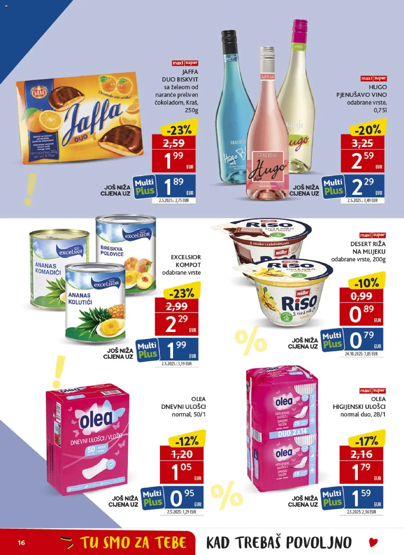 Konzum katalog | vrijedi od 13.05.2026 | Stranica: 16 | Proizvodi: Naranče, Riža, Ananas, Kompot