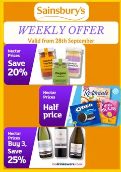 Preview of Sainsbury's - Offers valid from 28/09/2026