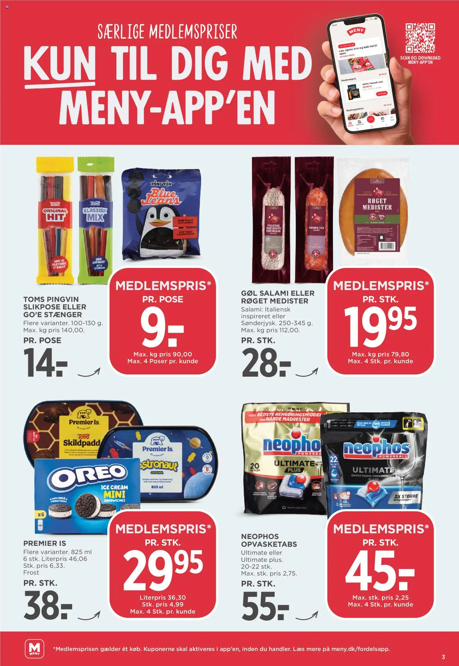Meny tilbudsavis – gyldig fra 10/07/2026 | Side: 4 | Produkter: Salami, Is, Oreo