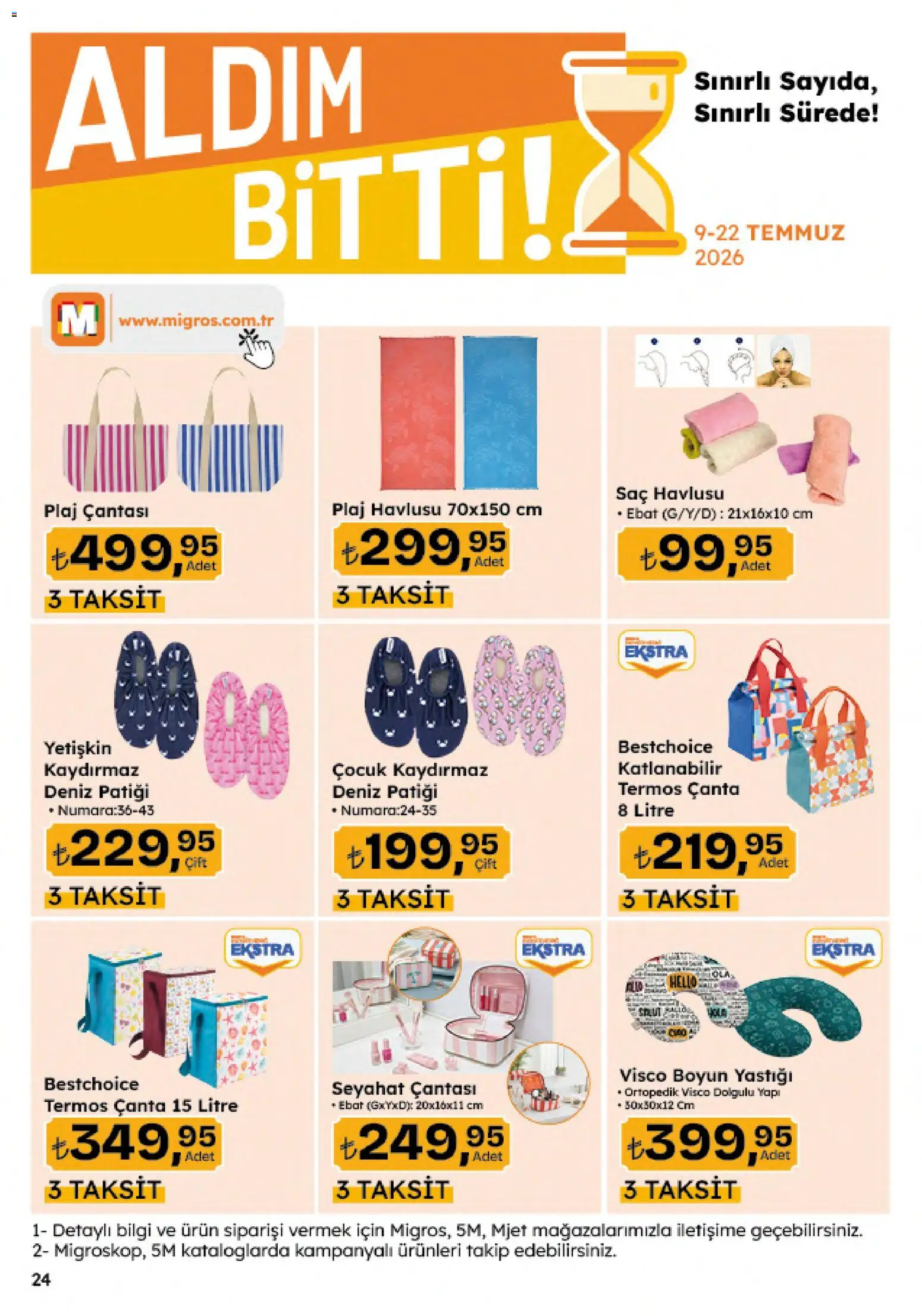 Migros Katalog - Migroskop - 09 Temmuz 2026 tarihinden itibaren geçerlidir | Sayfa: 136 | Ürünler: Çanta, Seyahat çantası, Termos