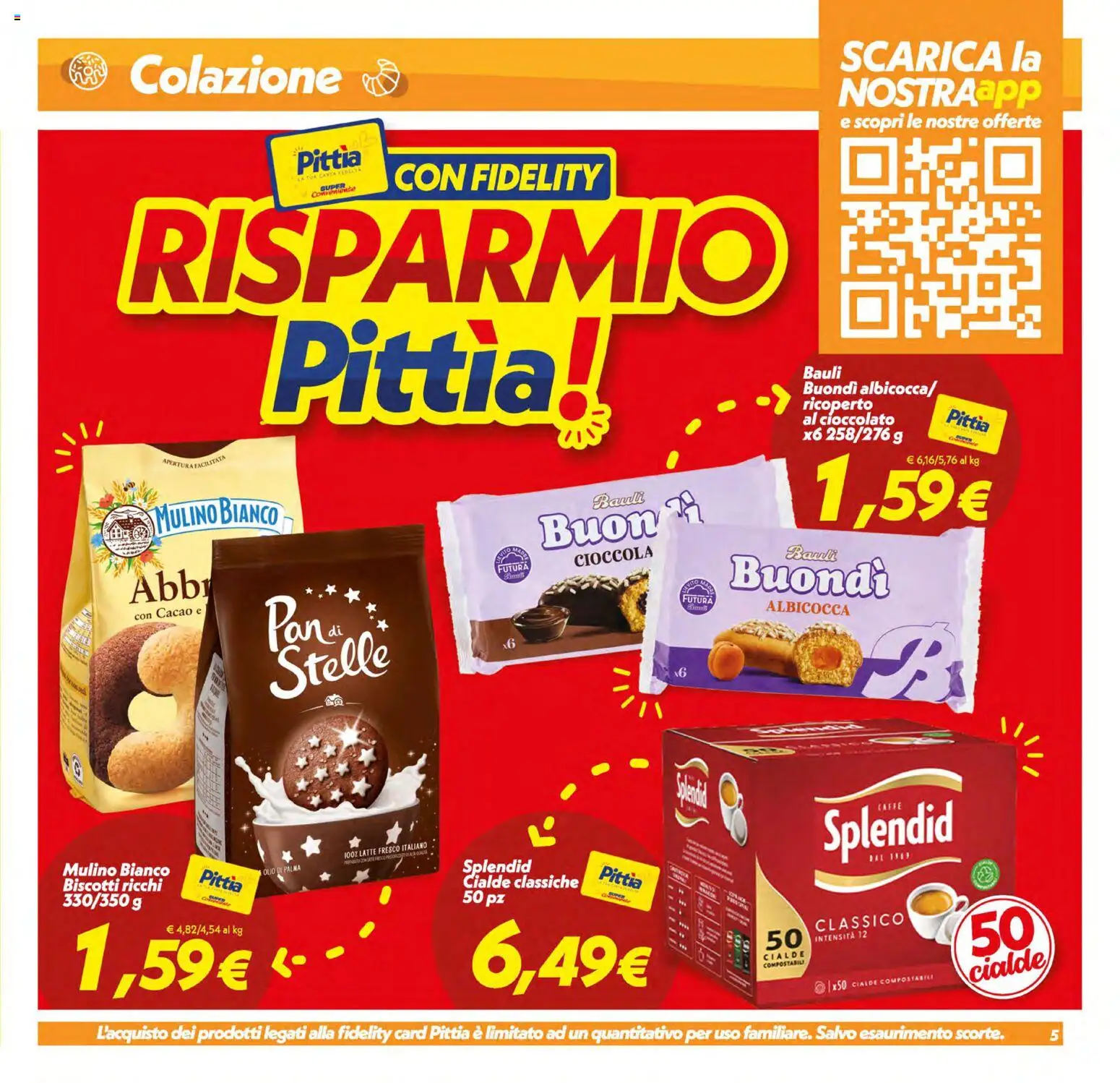 Volantino SuperConveniente del 11/09/2026 | Pagina: 5 | Prodotti: Biscotti, Latte, Cacao, Cialde