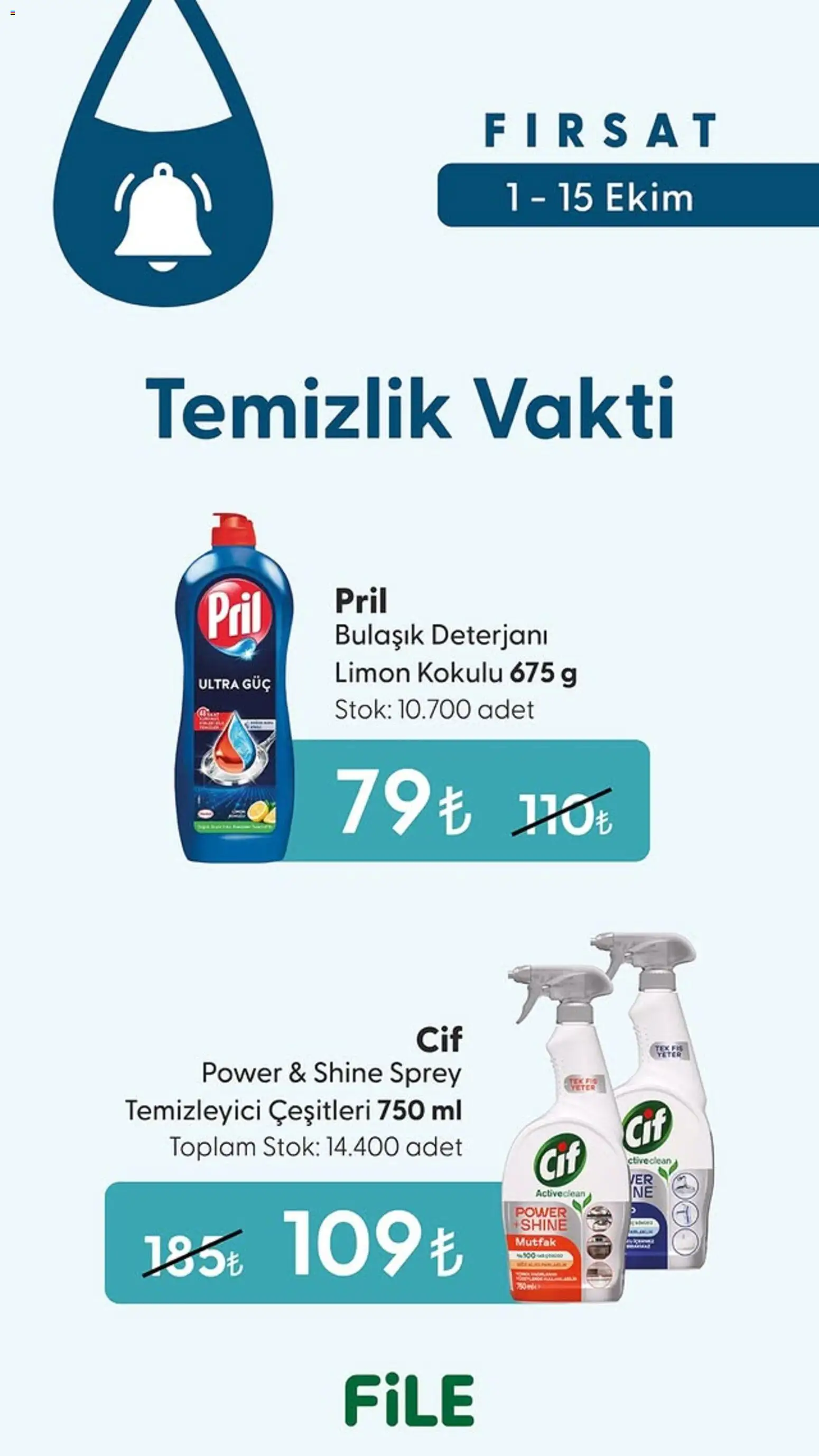 File Market Katalog - 01 Ekim 2026 tarihinden itibaren geçerlidir | Sayfa: 4 | Ürünler: Bulaşık deterjanı, Limon