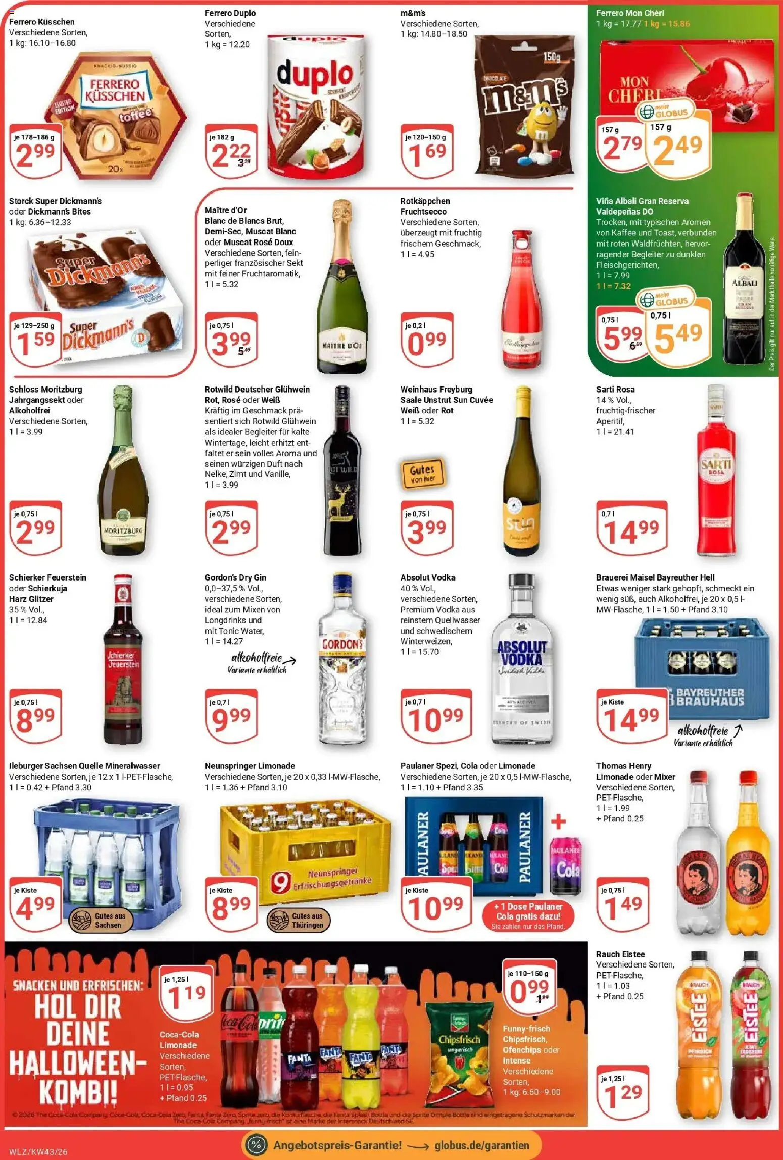 Globus Prospekt Weischlitz (ab 19.10.2026) » Angebote online | Seite: 4 | Produkte: Mixer, Coca cola, Fanta, Rotkäppchen