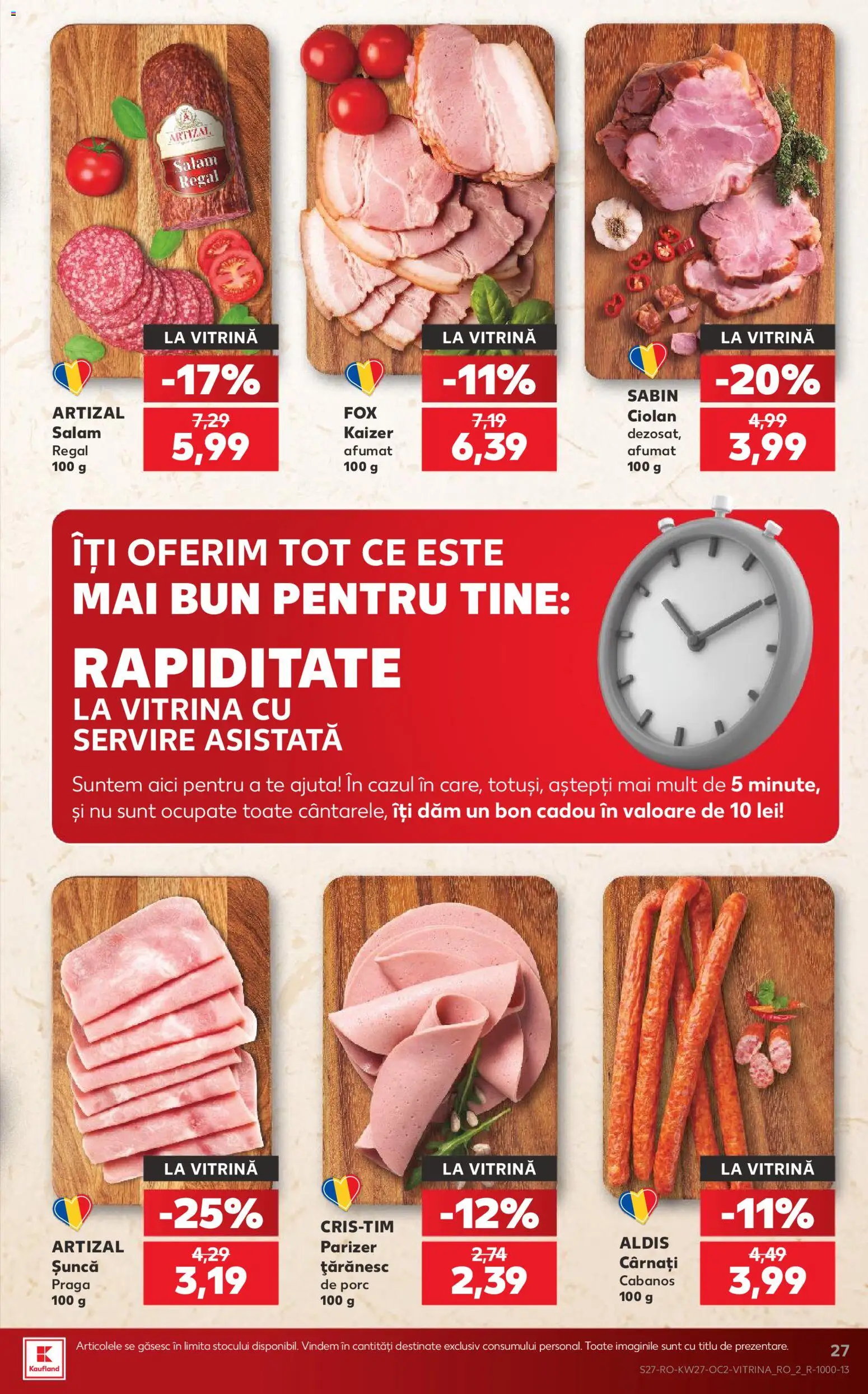 Kaufland RO akciós ujság - amely érvényes a következő dátumtól: 2026.07.01. | Oldal: 27