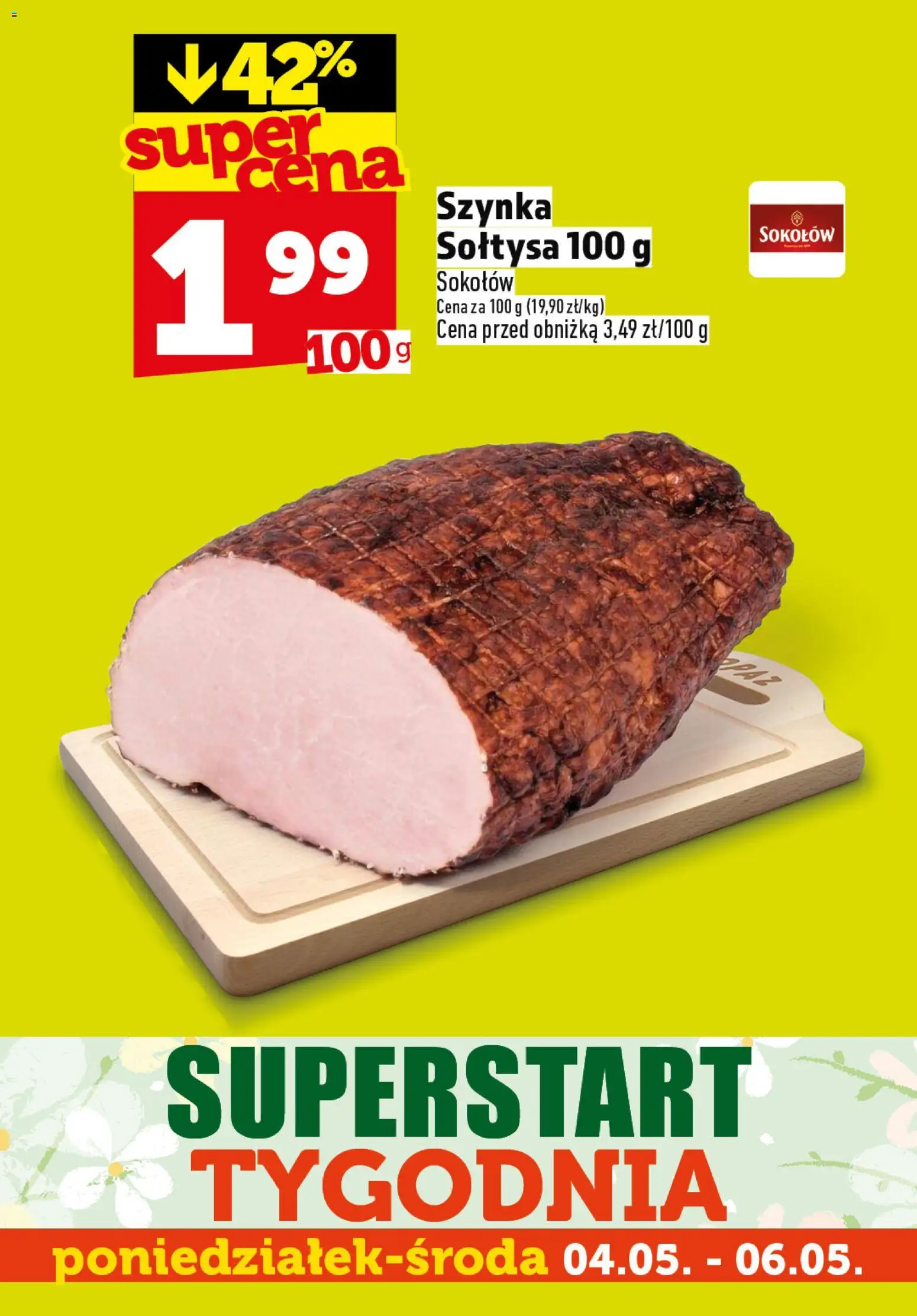 Topaz gazetka - Superstart tygodnia od 04.05.2026 | Strona: 5 | Produkty: Szynka