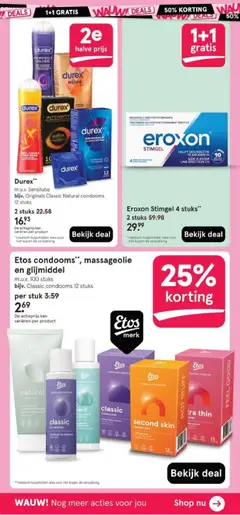 Etos folder - Voorbeeld van een folder van Etos, geldig van 17-08-2026 | Pagina: 16 | Producten: Condooms, Glijmiddel, Massageolie, Kan