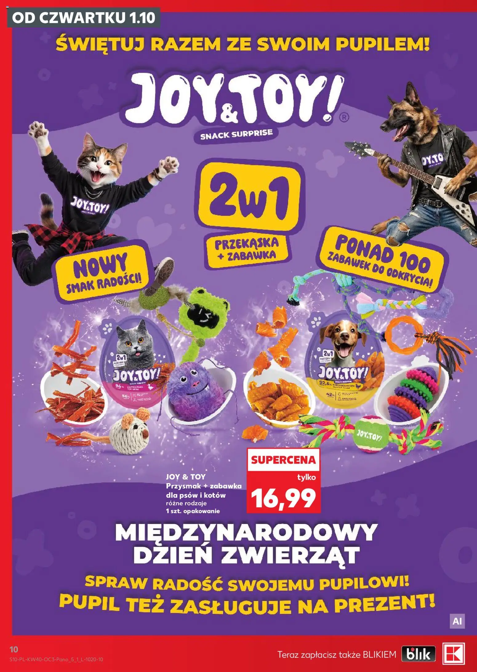 Kaufland Polsko leták - Katalog z karmami i akcesoriami dla zwierzaków od 01.10.2026 | Strana: 10