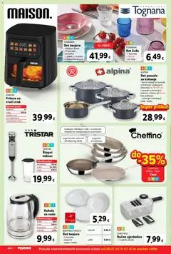 MAISON. Friteza na vrući zrak, Friteza na vrući zrak - Pregled kataloga iz trgovine Plodine, vrijedi od 08.07.2026 | Stranica: 44 | Proizvodi: Kuhalo za vodu, Mikser, Štapni mikser, Blender