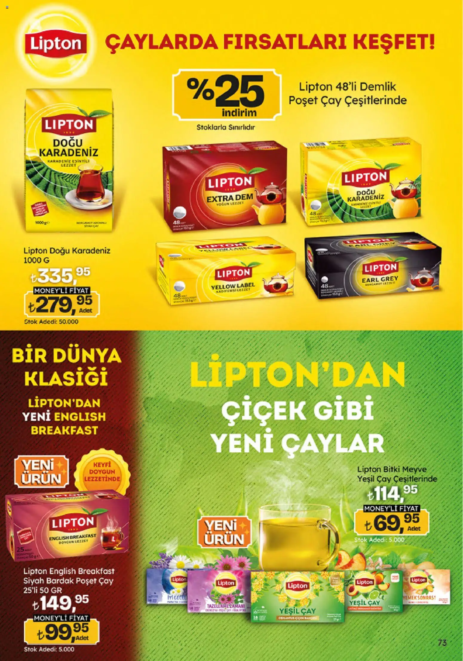 Migros Katalog - Migroskop - 04.06.2026 tarihinden itibaren geçerlidir | Sayfa: 73 | Ürünler: Çay, Bardak poşet çay, Zselatin, Demlik