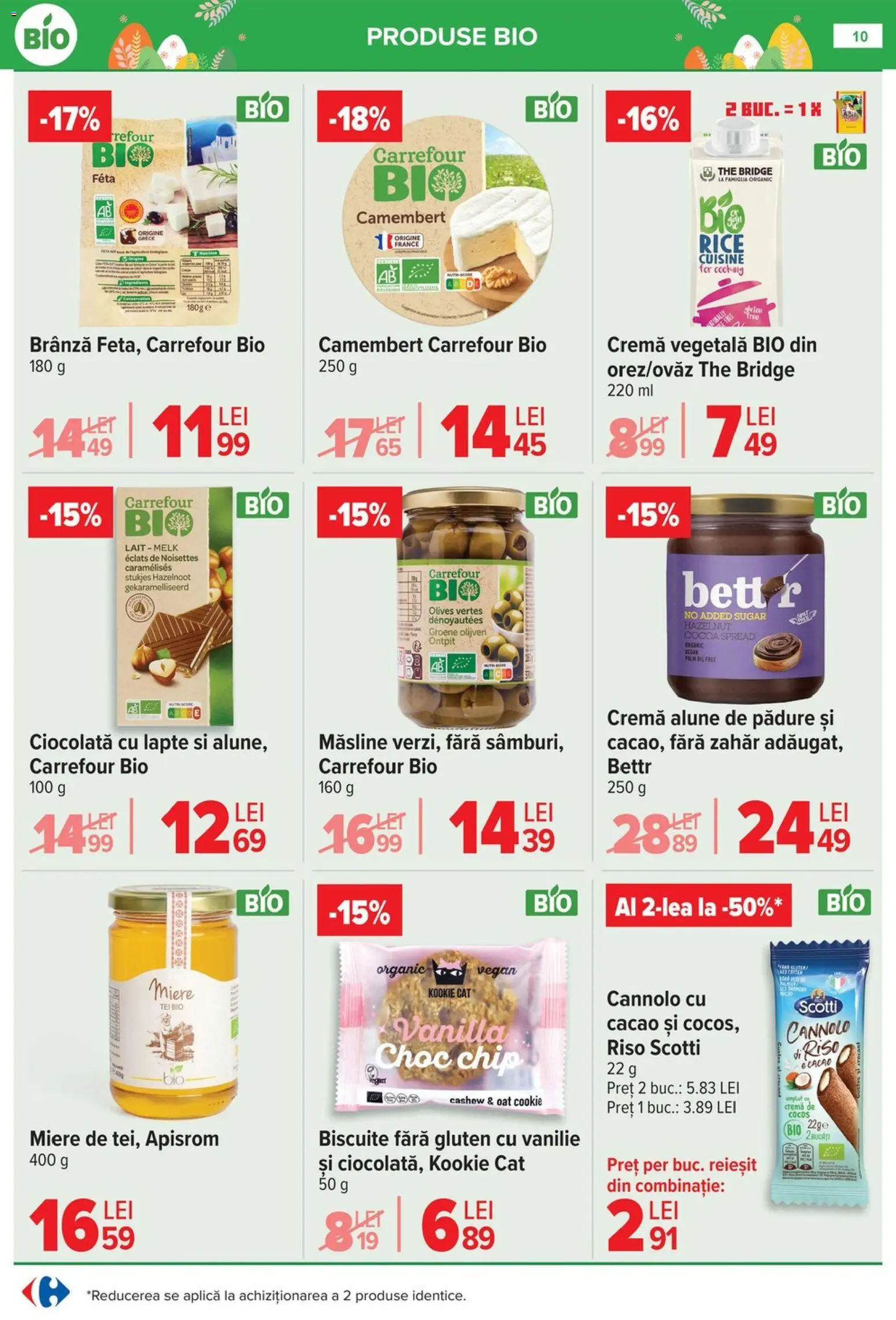 Noul catalog Carrefour – valabil de la 06.04.2026 | Pagină: 12 | Produse: Tort, Pâine, Salată, Stafide