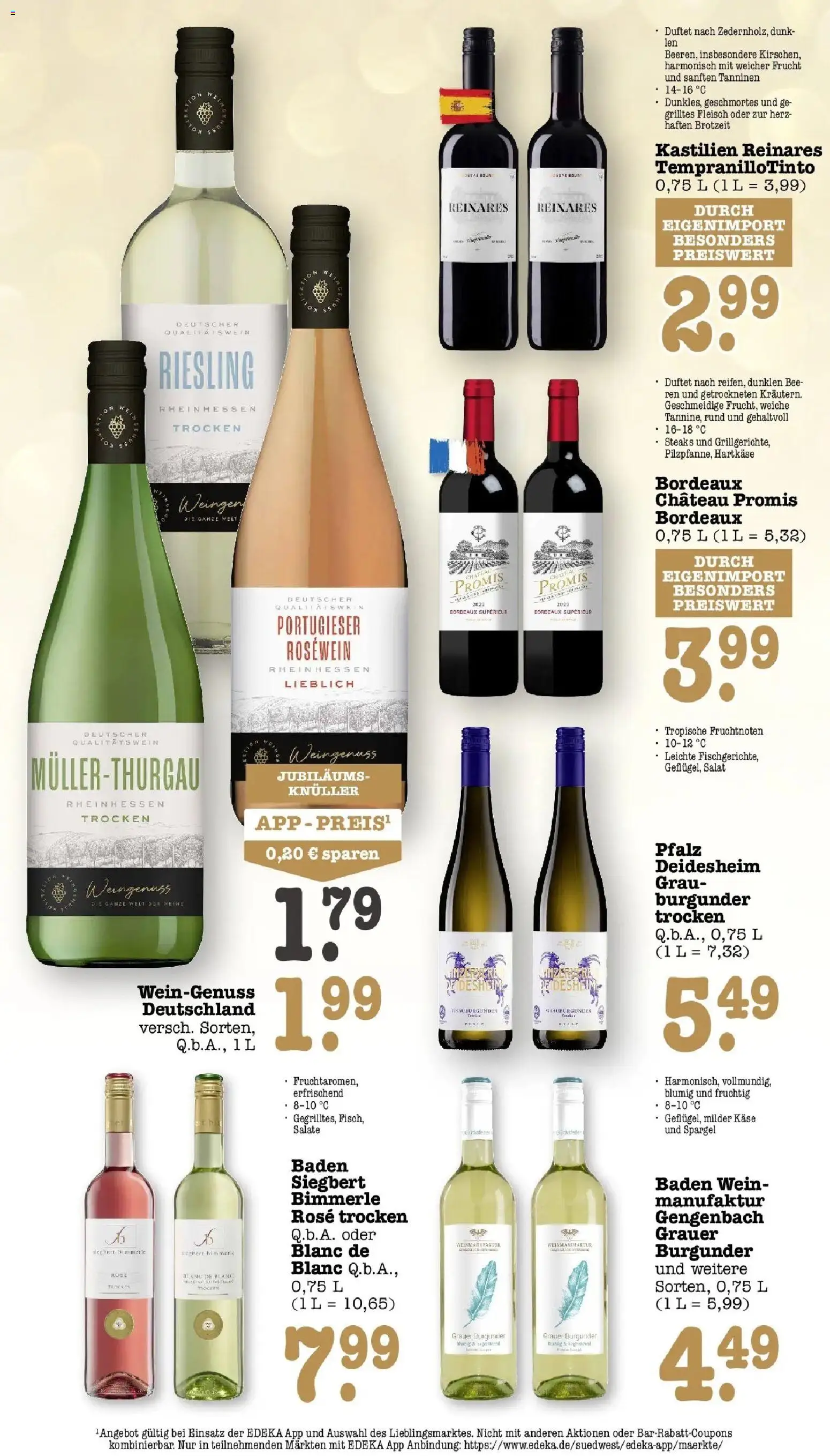 Edeka Prospekt Wörth Am Rhein (ab 21.09.2026) » Angebote Online | Seite: 49 | Produkte: Rosewein, Wein, Fleisch, Salat