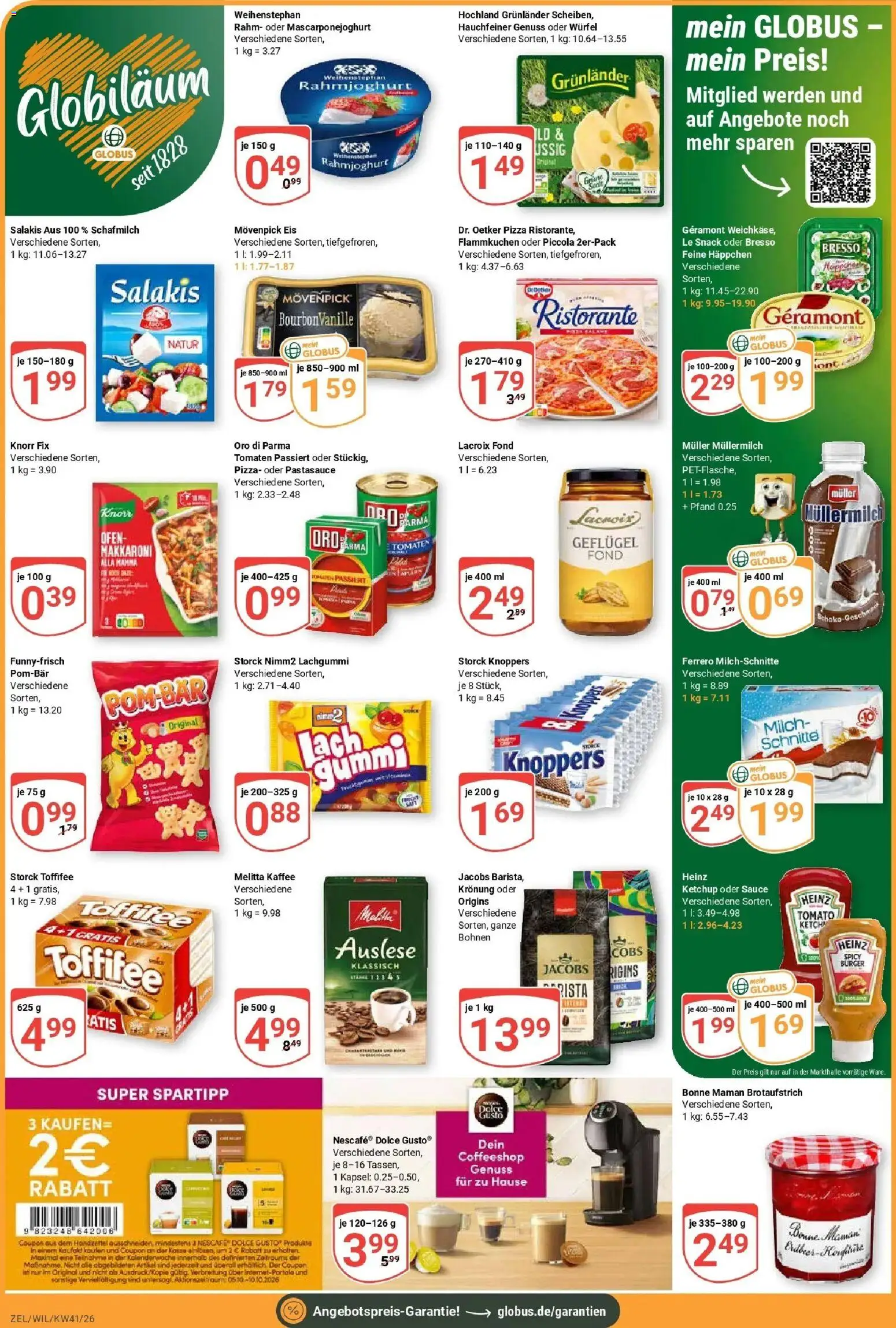 Globus Prospekt Wittlich (ab 05.10.2026) » Angebote online | Seite: 2 | Produkte: Knorr, Oro di parma, Müllermilch, Muller mullermilch