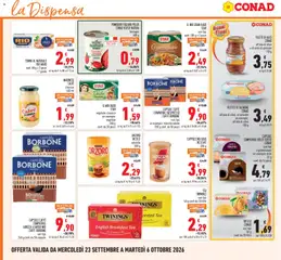 Anteprima del volantino FILETTO DI SALMONE CONAD, Filetto di salmone all'olio di oliva, al naturale, un esempio: all'olio di oliva, 150 g valido a partire dal 23/09/2026 | Pagina: 16