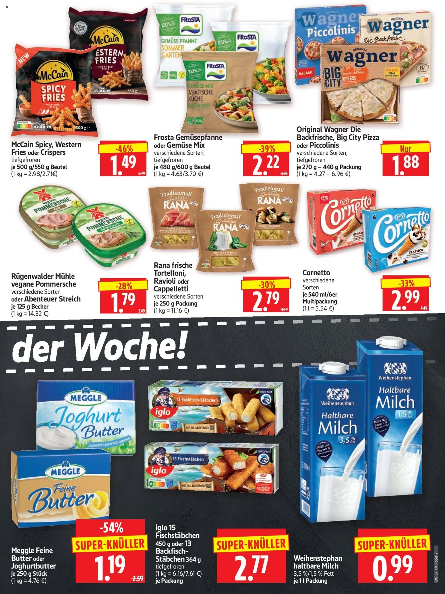 HERKULES Prospekt – gültig ab 07.09.2026 | Seite: 7 | Produkte: Joghurt, Iglo, Gemüse, Salami