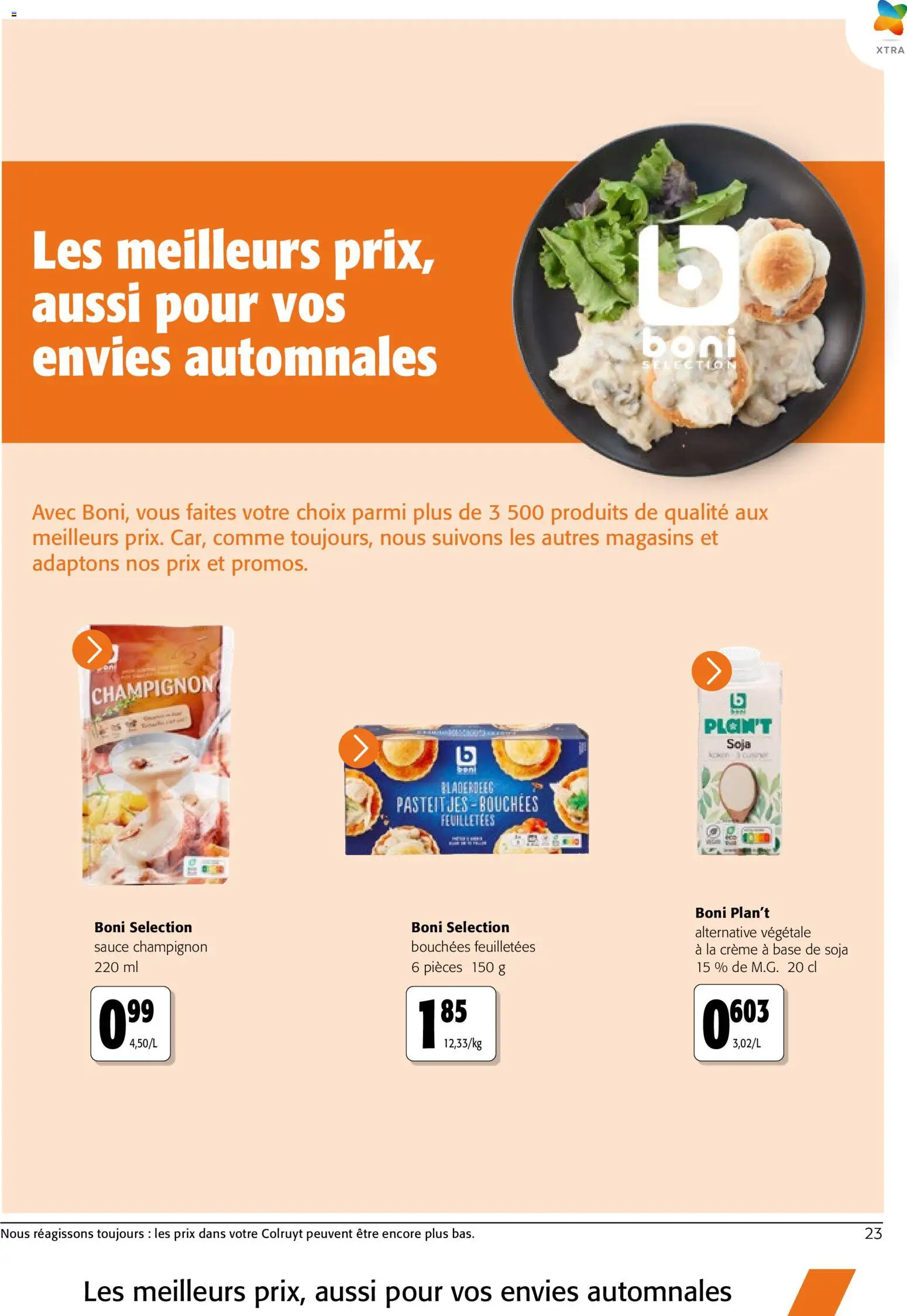 {H1} | Page: 23 | Produits: Base, Champignon, Crème