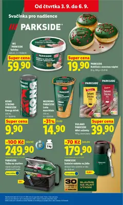 Náhled letáku KONG, STRONG, PARKSIDE, Energy drink, KONG STRONG PARKSIDE Energy drink 250 ml, 1 l = 39,60 Kč od 03.09.2026 | Strana: 39