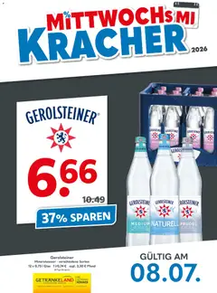 Getränkeland Mittwochs Kracher ab 08.07.2026 gültig