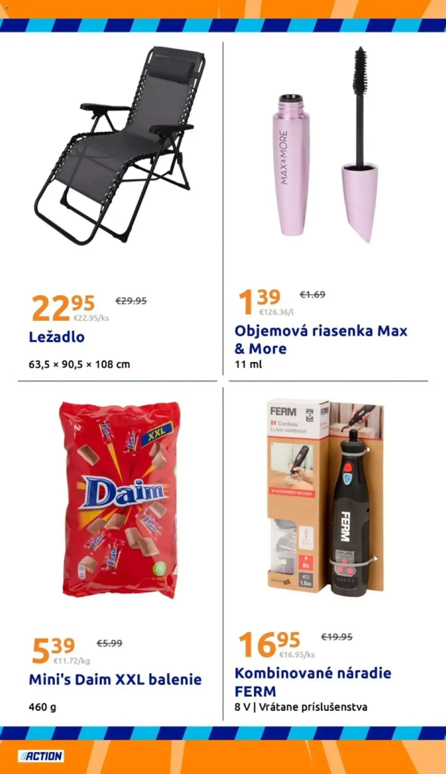 Nové Action akcie – leták je platný od 06.05.2026 | Strana: 25 | Produkty: Náradie, Ležadlo, Riasenka