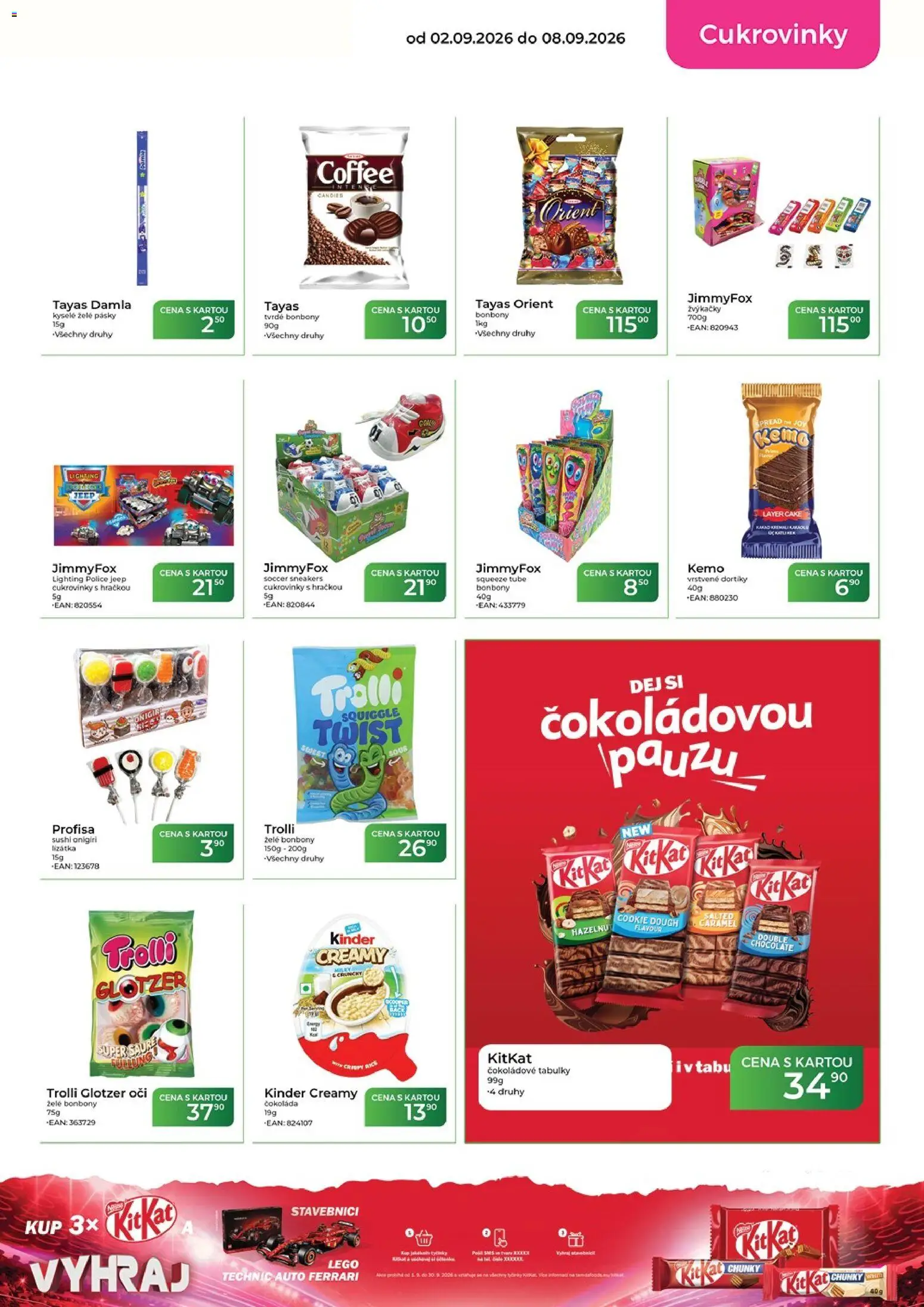 Tamda Foods leták od 02.09.2026 | Strana: 27 | Produkty: Čokoláda, Cukrovinky, Žvýkačky, Kinder