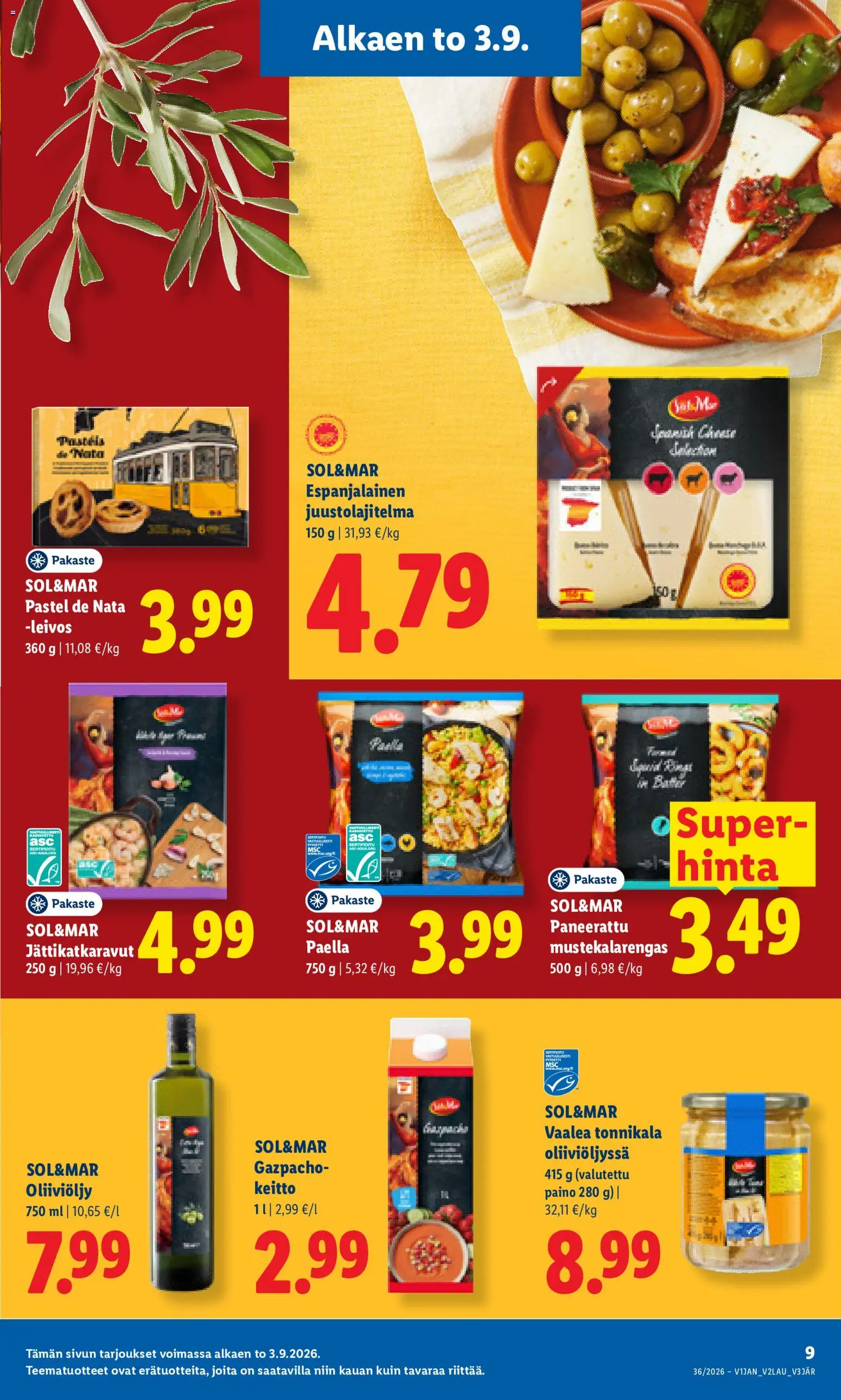 Lidl tarjoukset - Tampere – voimassa 03/09/2026 alkaen | Sivu: 9