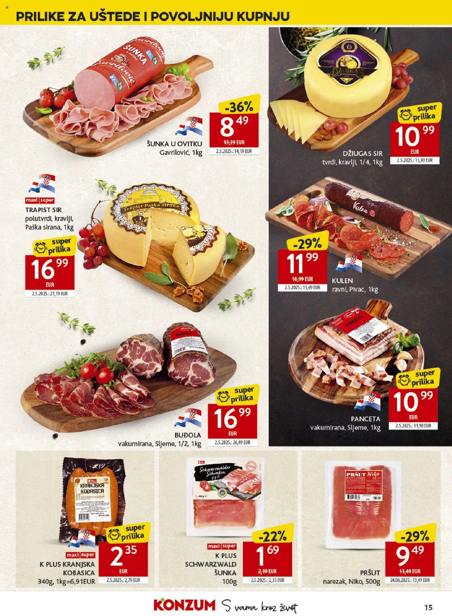 Konzum HR akciós ujság - amely érvényes a következő dátumtól: 08.04.2026 | Oldal: 15