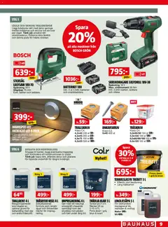 Bauhaus erbjudanden - Förhandsvisning av reklamblad från butik Bauhaus aktuell från 01.05.2026 | Sida: 9 | Produkter: Rengöringsmedel, Batteri, Träolja, Laddare