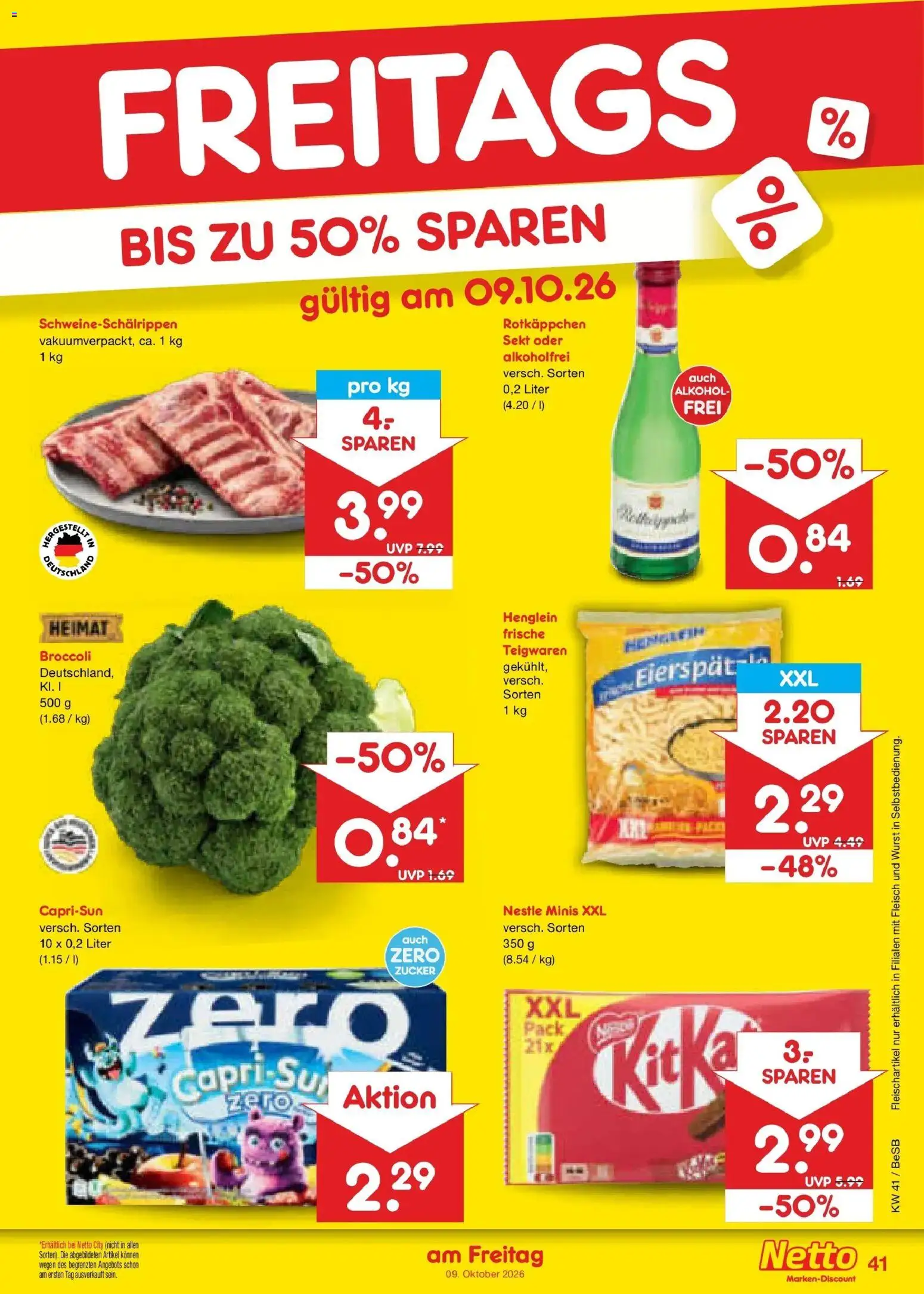 Netto Marken-Discount Prospekt Berlin-Prenzlauer Berg (ab 05.10.2026) » Angebote | Seite: 53 | Produkte: Alkohol, Zucker, Rotkäppchen, Fleisch