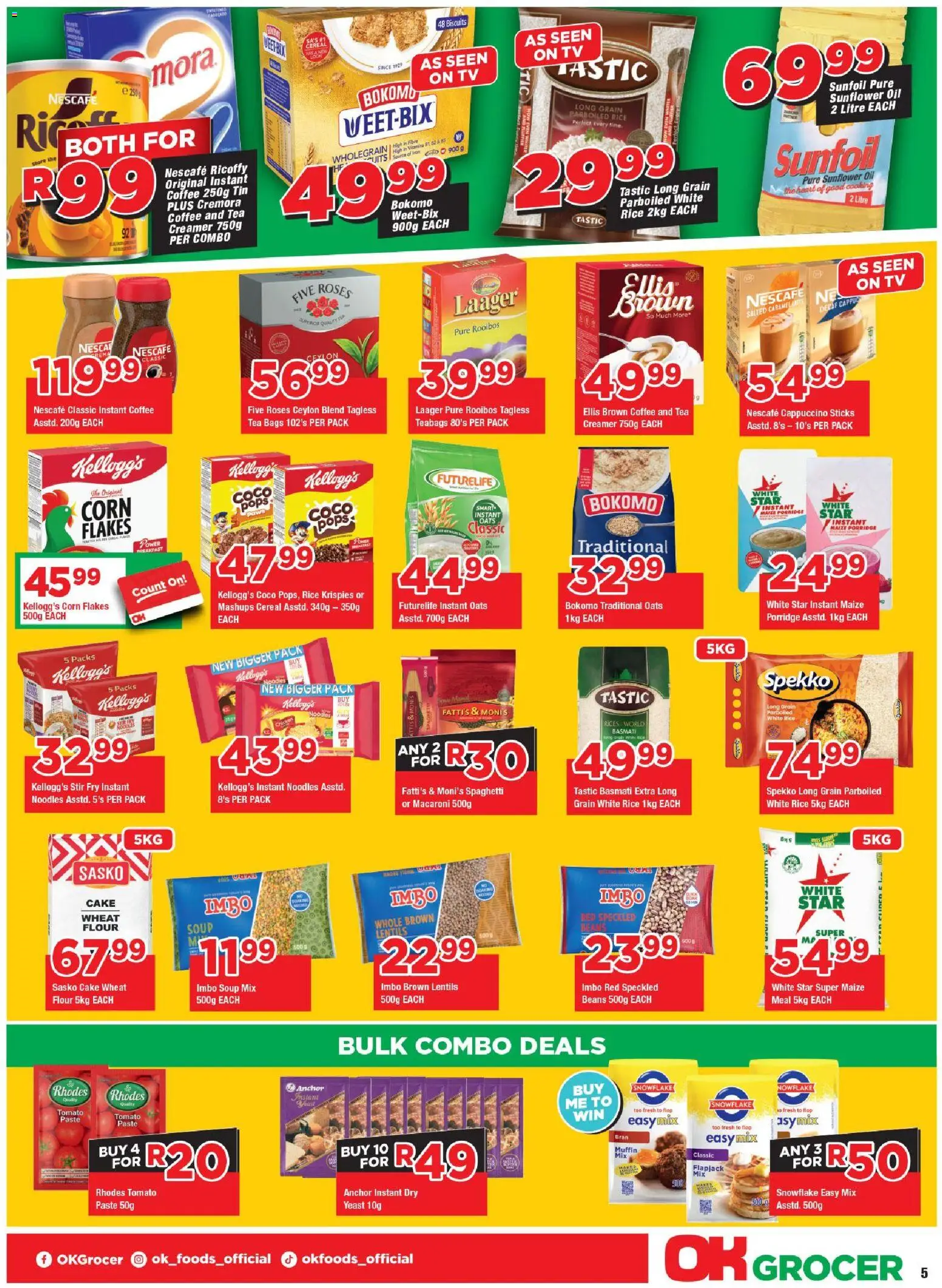 New OK Foods catalogue – valid from 24/06/2026 | Page: 5 | Products: Bed, Biscuits, Noodles, Soup